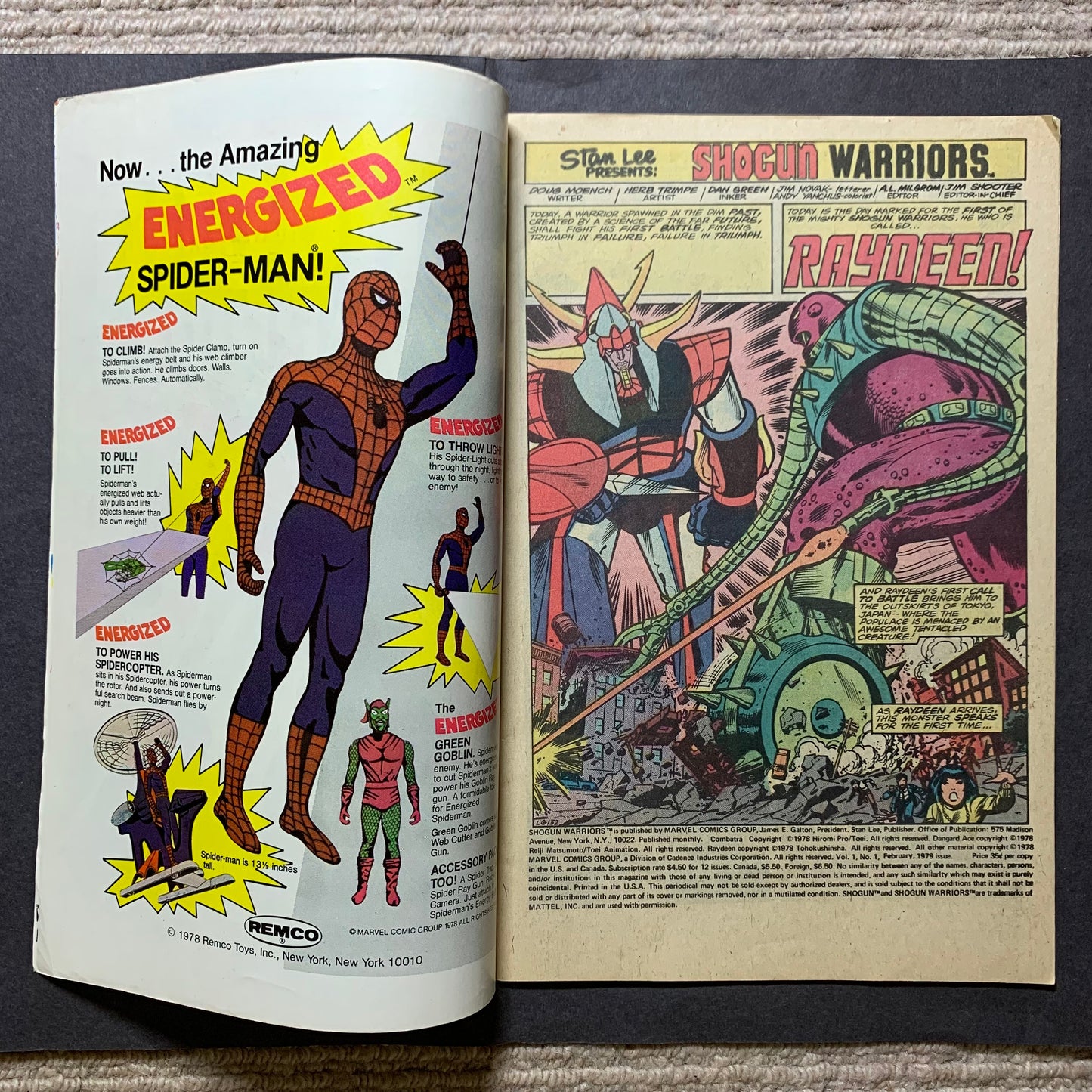 Shogun warriors 1/ Bronze Age marvel comics 1979