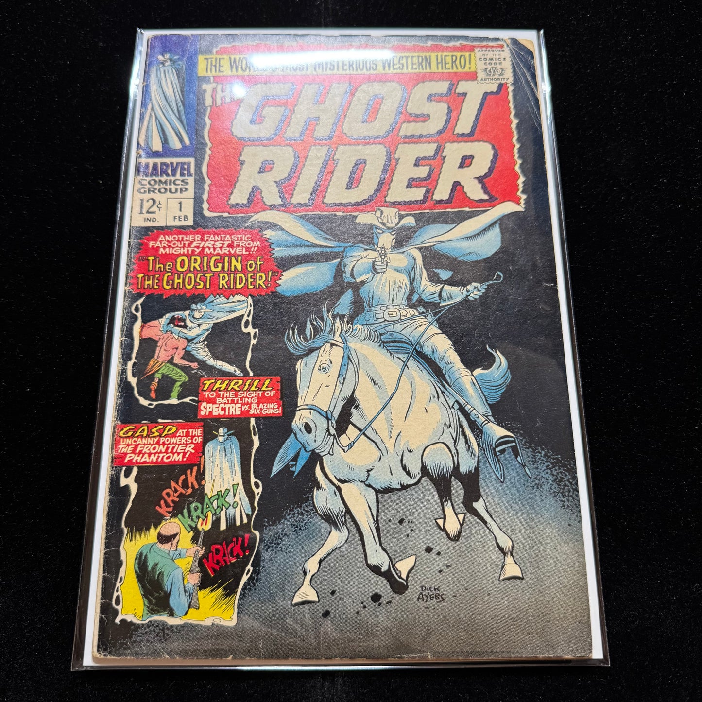 Ghost Rider 1 - 1st App Of Carter Slade Ghost Rider - Silver Age Marvel 1967