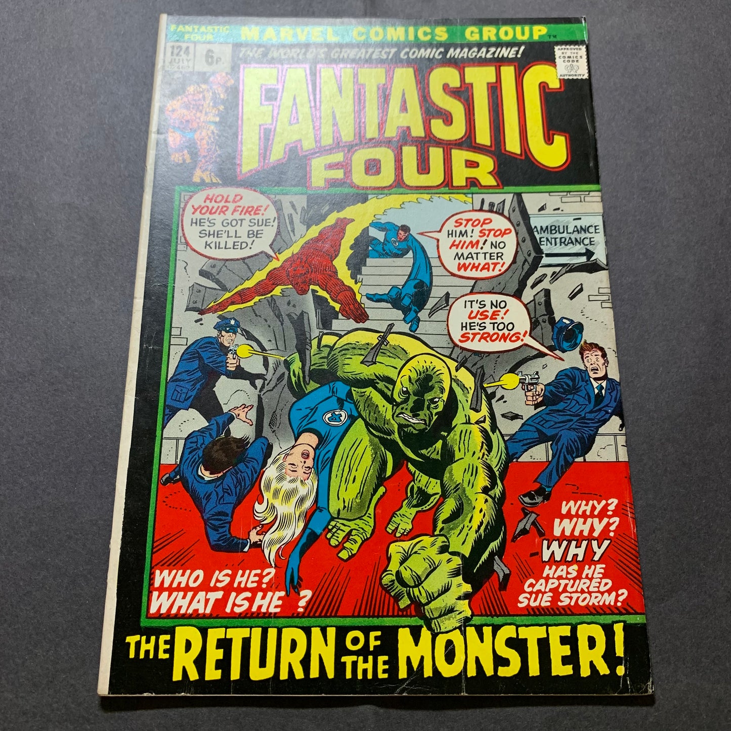 Fantastic four 124/ Bronze Age marvel comics 1972