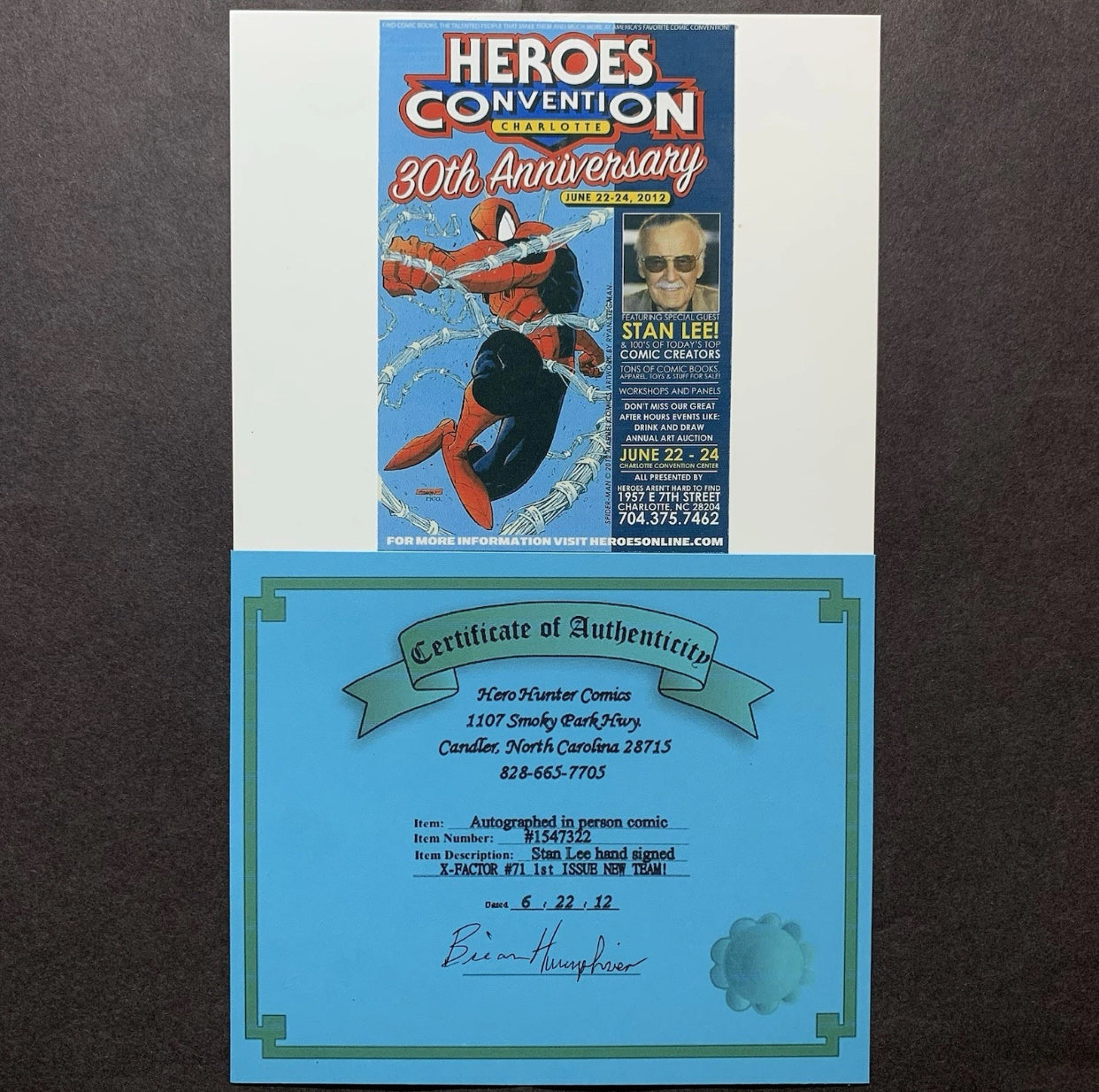 X-Factor 71/ Signed By Stan Lee With COA/ Copper Age Marvel Comics 1991