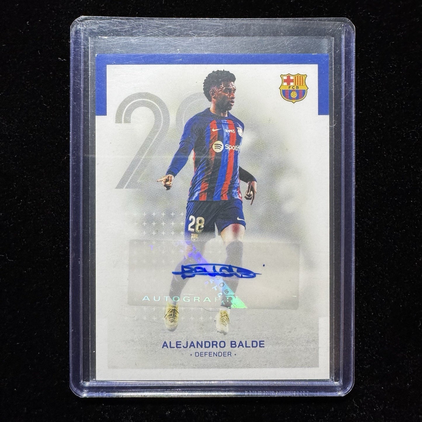 Alejandro Balde Auto AU-AB 2022-23 Topps FCBarcelona Autograph Card