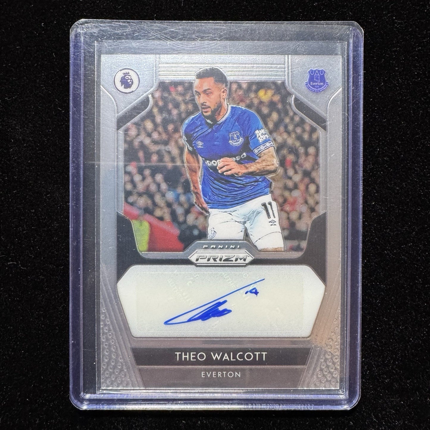 Theo Walcott Prizm Auto S-TWA 2019-20 PaniniEverton Autograph Card