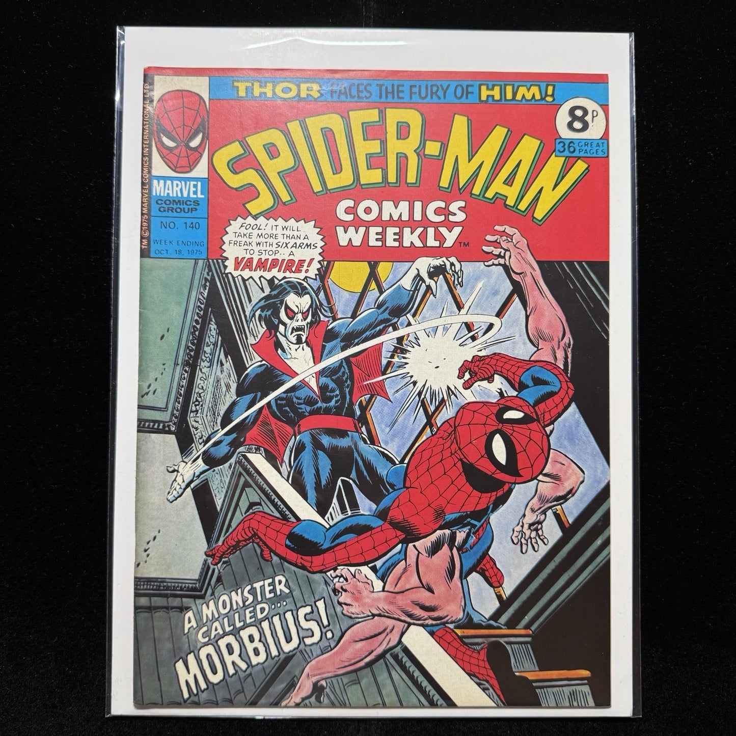 Spider-Man Comics Weekly 140 - Bronze Age Marvel Uk Comics 1975