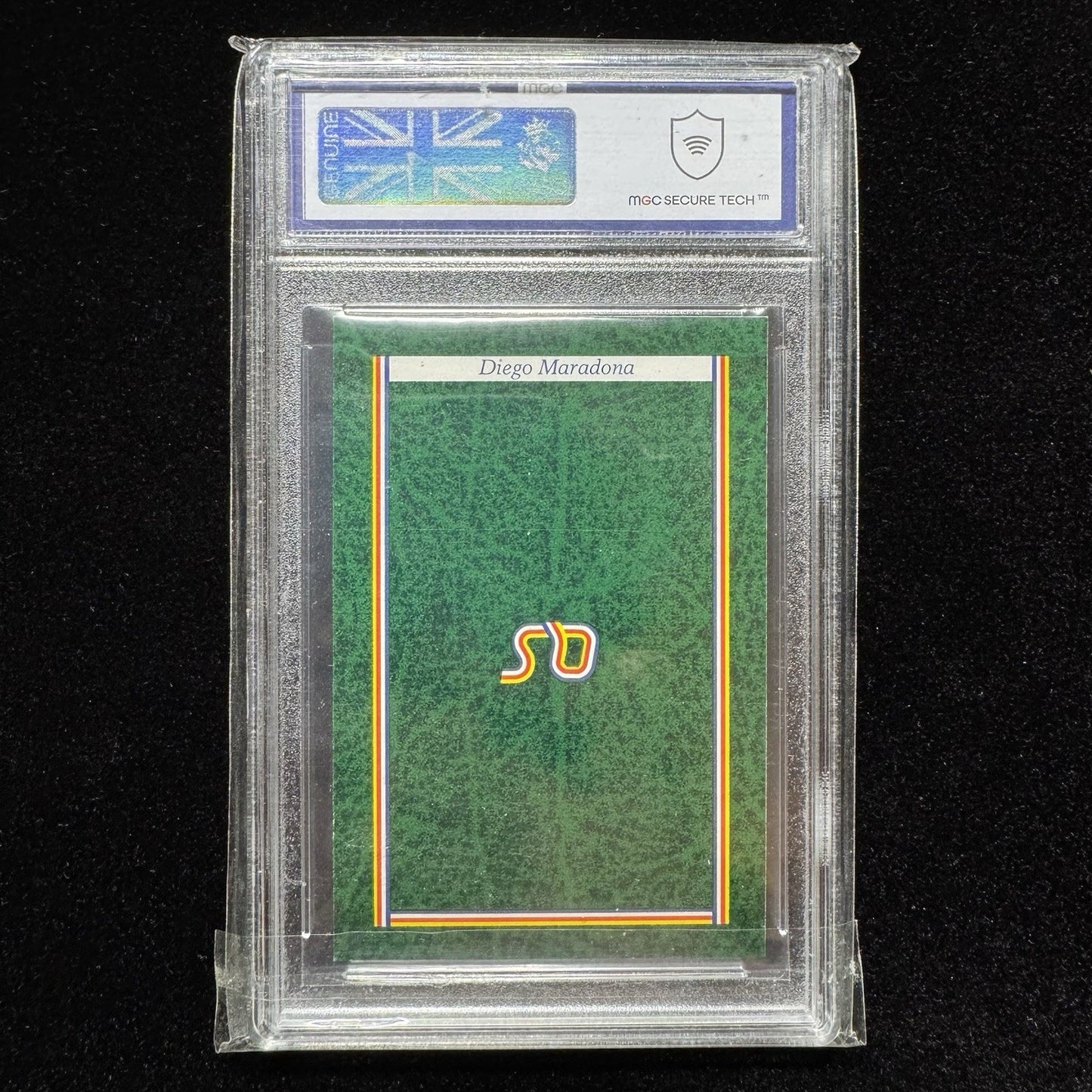 1987 Question of Sport Diego Maradona UK PrintMGC 8 Graded Card