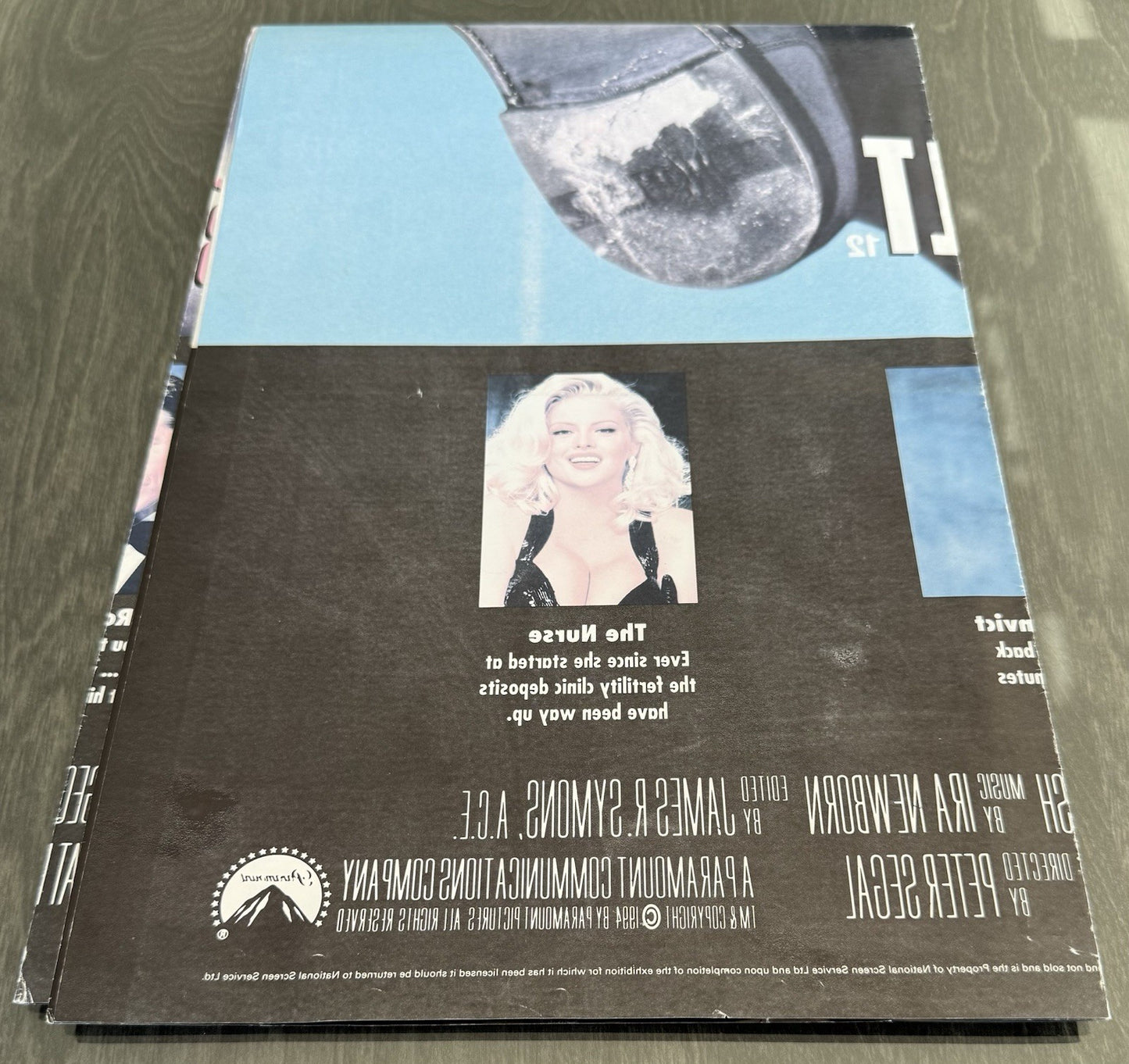 Naked Gun 33⅓ The Final Insult (1994) Original UK Quad Poster - Folded - Vintage