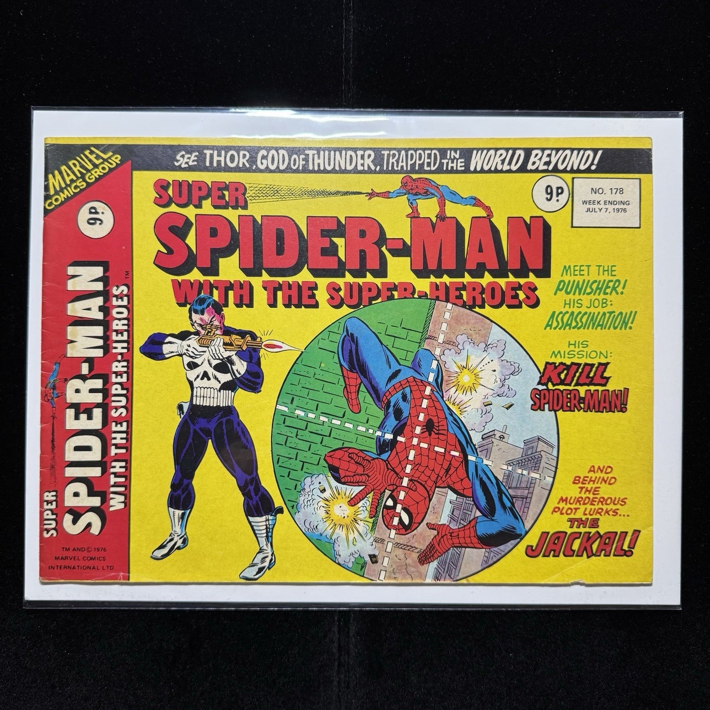 Super Spider-Man With The Super-Heroes 178 - Bronze Age Marvel Uk Comics 1976