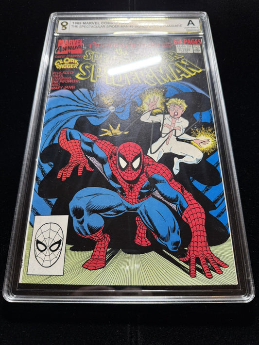 Spectacular Spider-Man Annual 9/ Signed By Tobey Maguire/ Graded And Certified