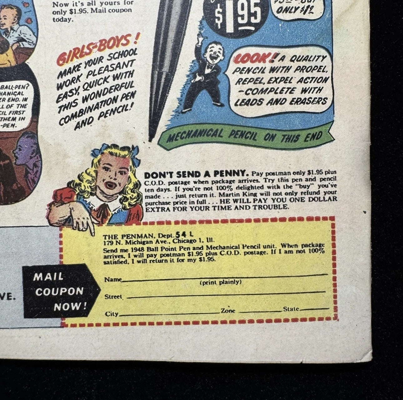 Lawbreakers Always Lose 5 - White Pages - Scarce Golden Age Marvel Comics 1948