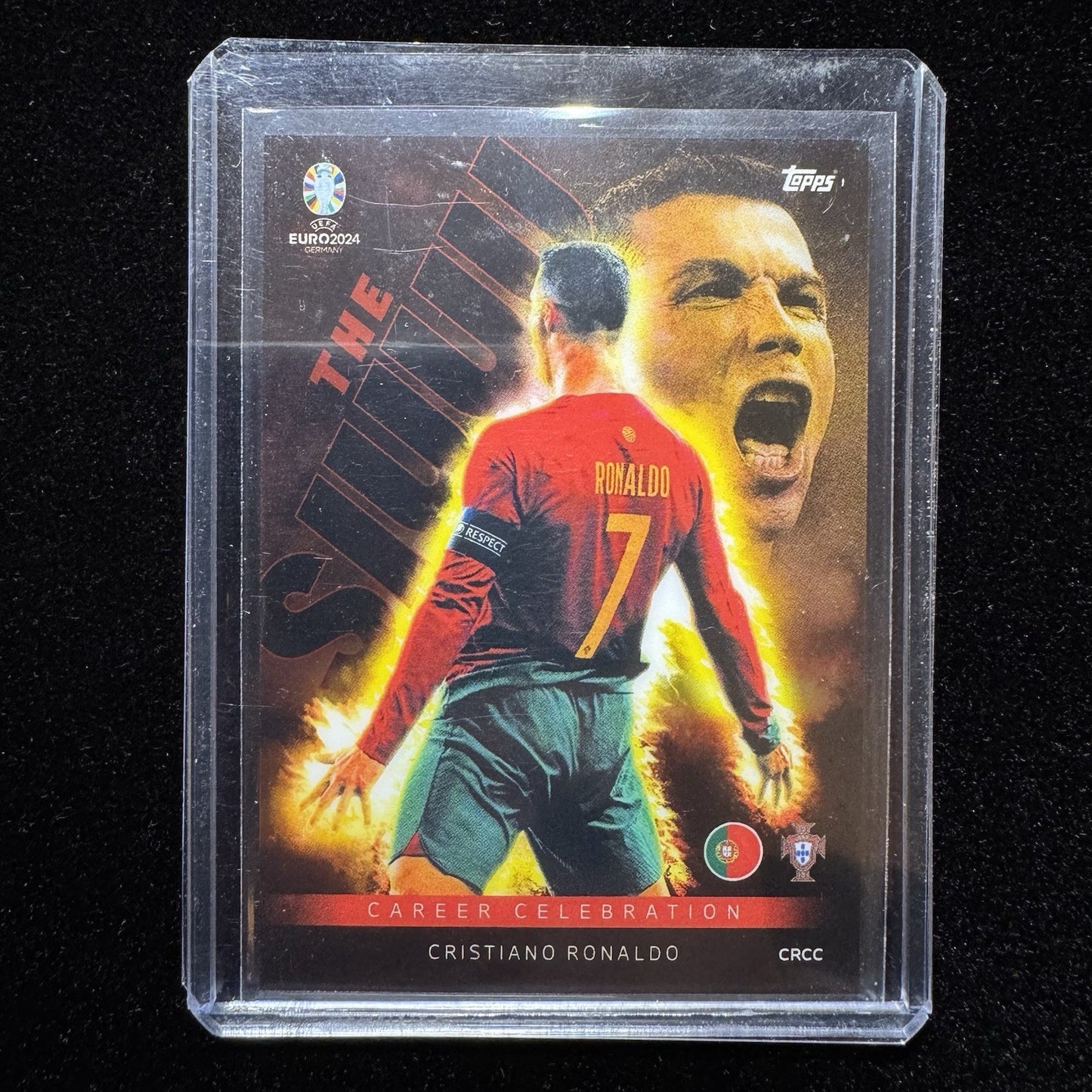 Cristiano Ronaldo Career Celebration Ultra Rare Topps Match Attax Euro 2024