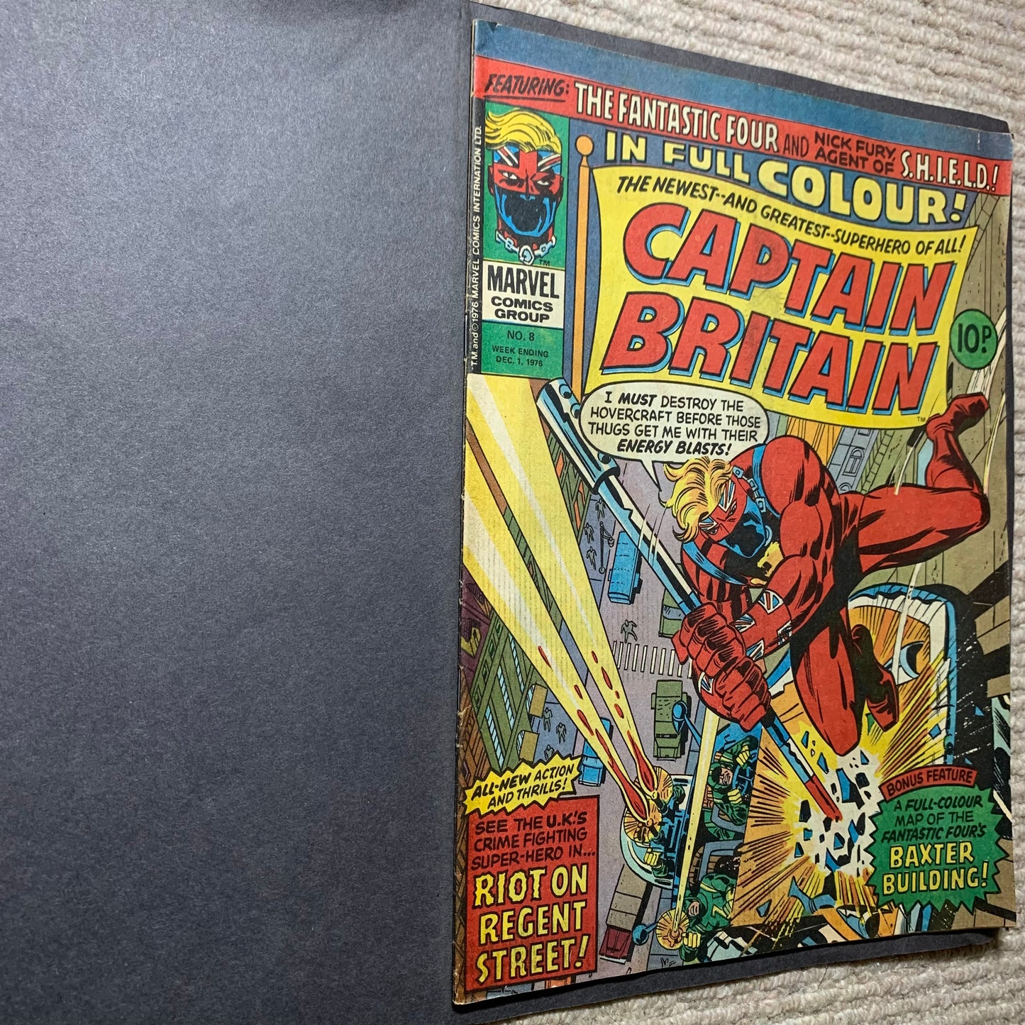 Captain Britain 8/ Bronze Age Marvel Comics 1976/ See Description
