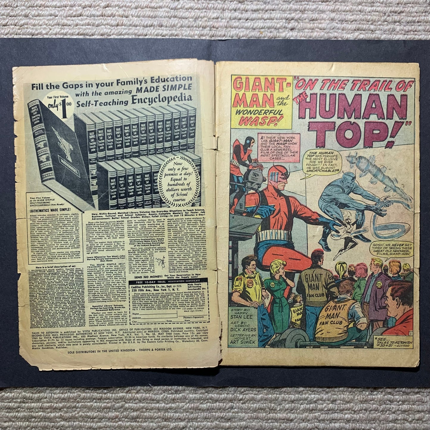 Tales to astonishing 55/ silver age marvel comics 1964