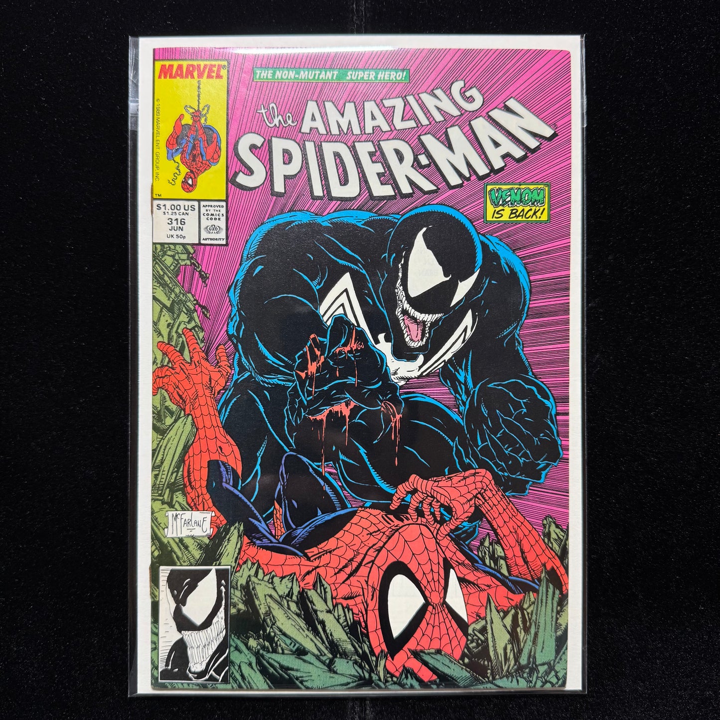 Amazing Spider-Man 316 - 3rd App Venom - Iconic Cover - Copper Age Marvel 1989
