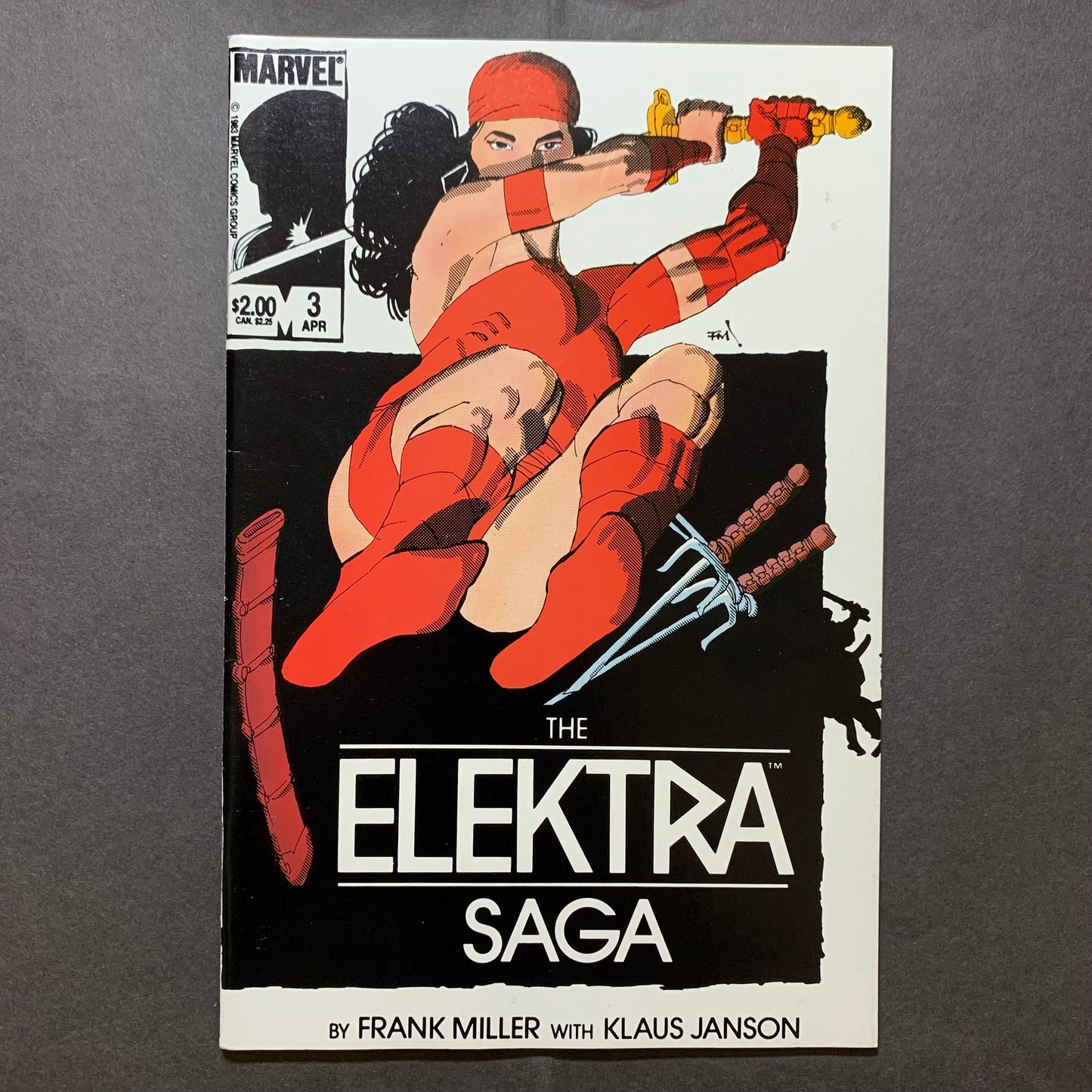 Elektra saga 1-4 full set/ copper age marvel comics 1984