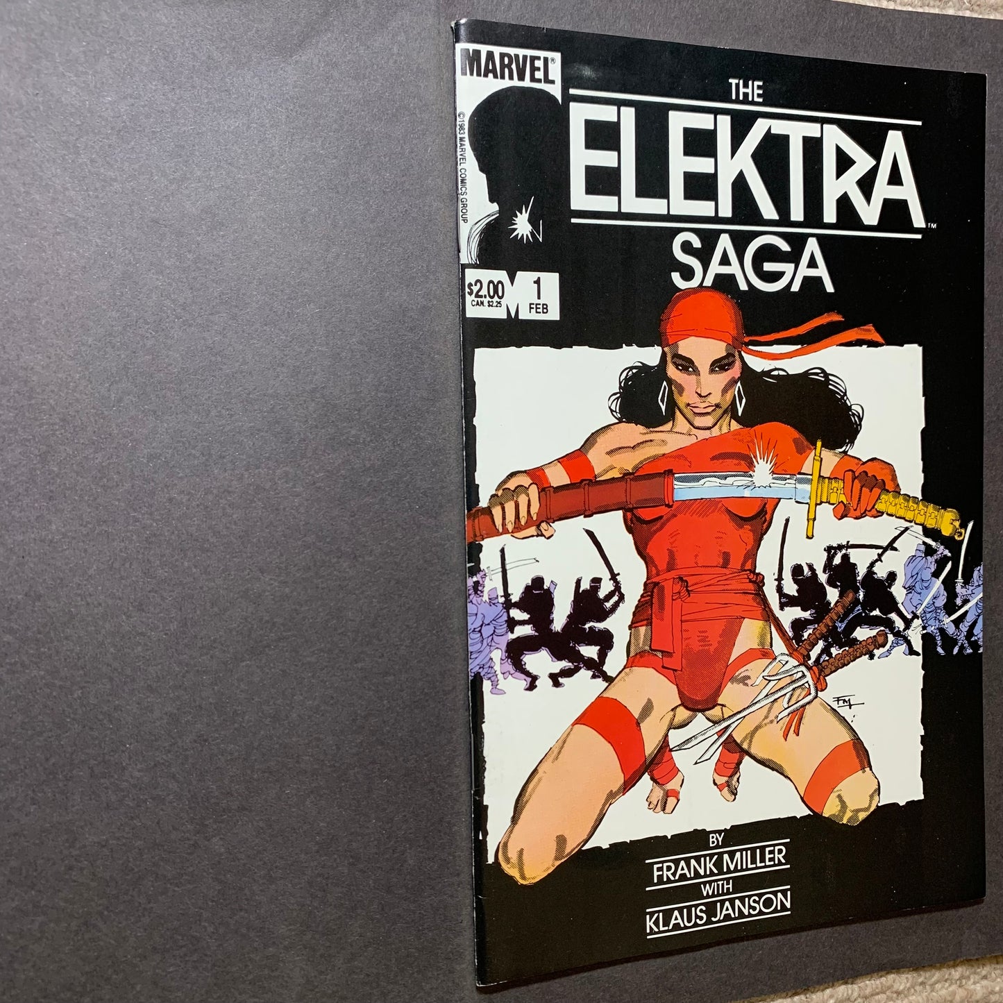 Elektra saga 1-4 full set/ copper age marvel comics 1984