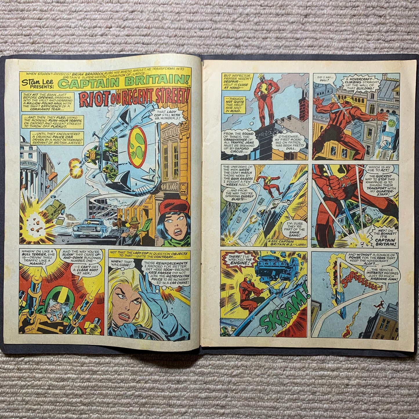 Captain Britain 8/ Bronze Age Marvel Comics 1976/ See Description