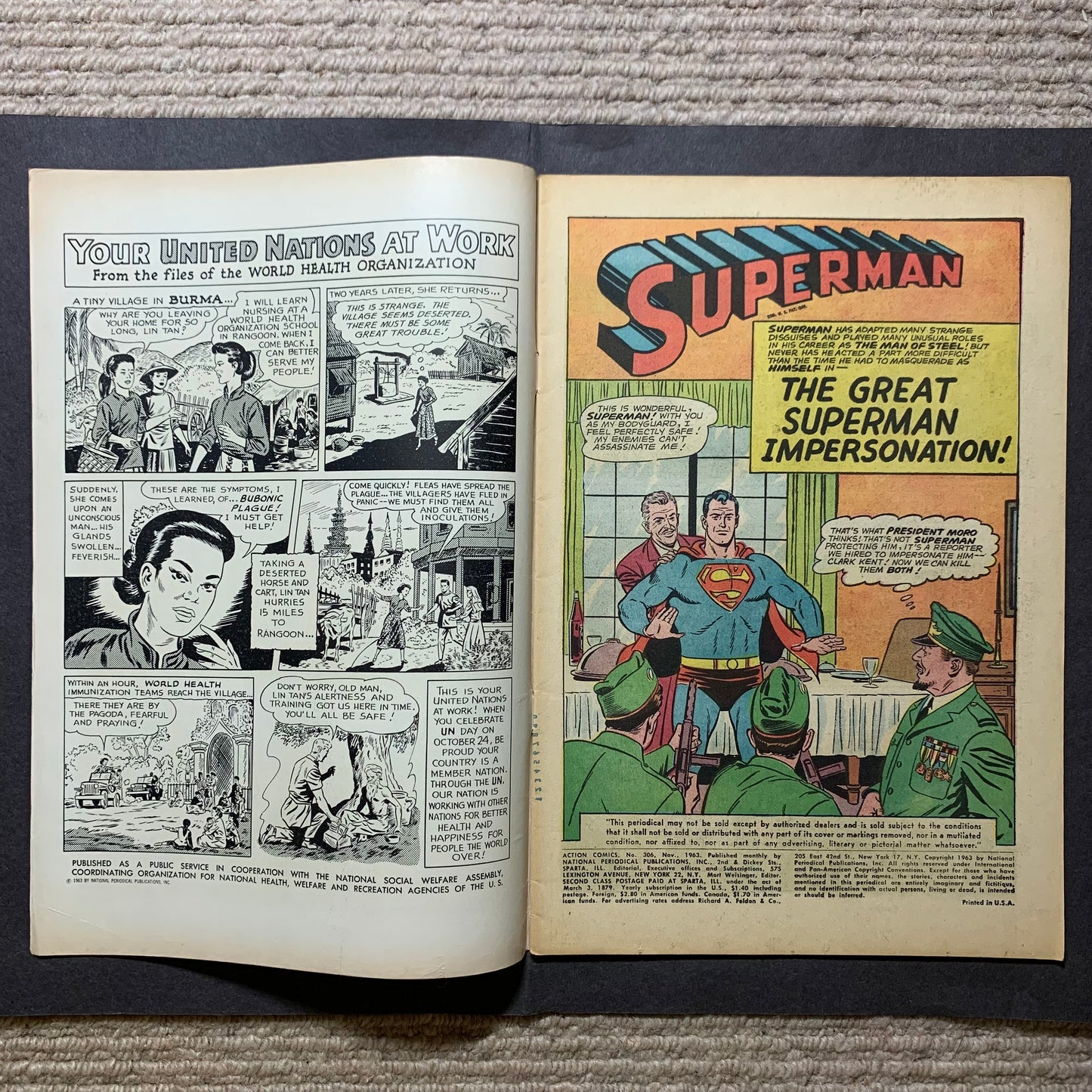 Action comics 306/ silver age dc comics 1963