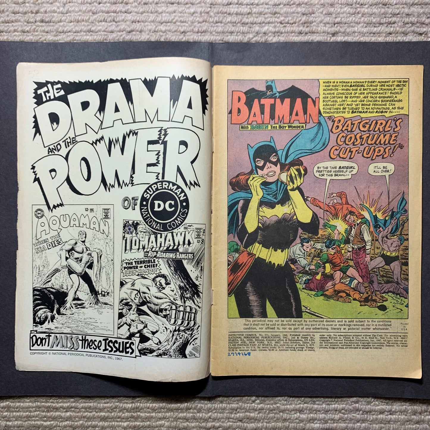Detective Comics 371/ Silver Age Dc Comics 1968