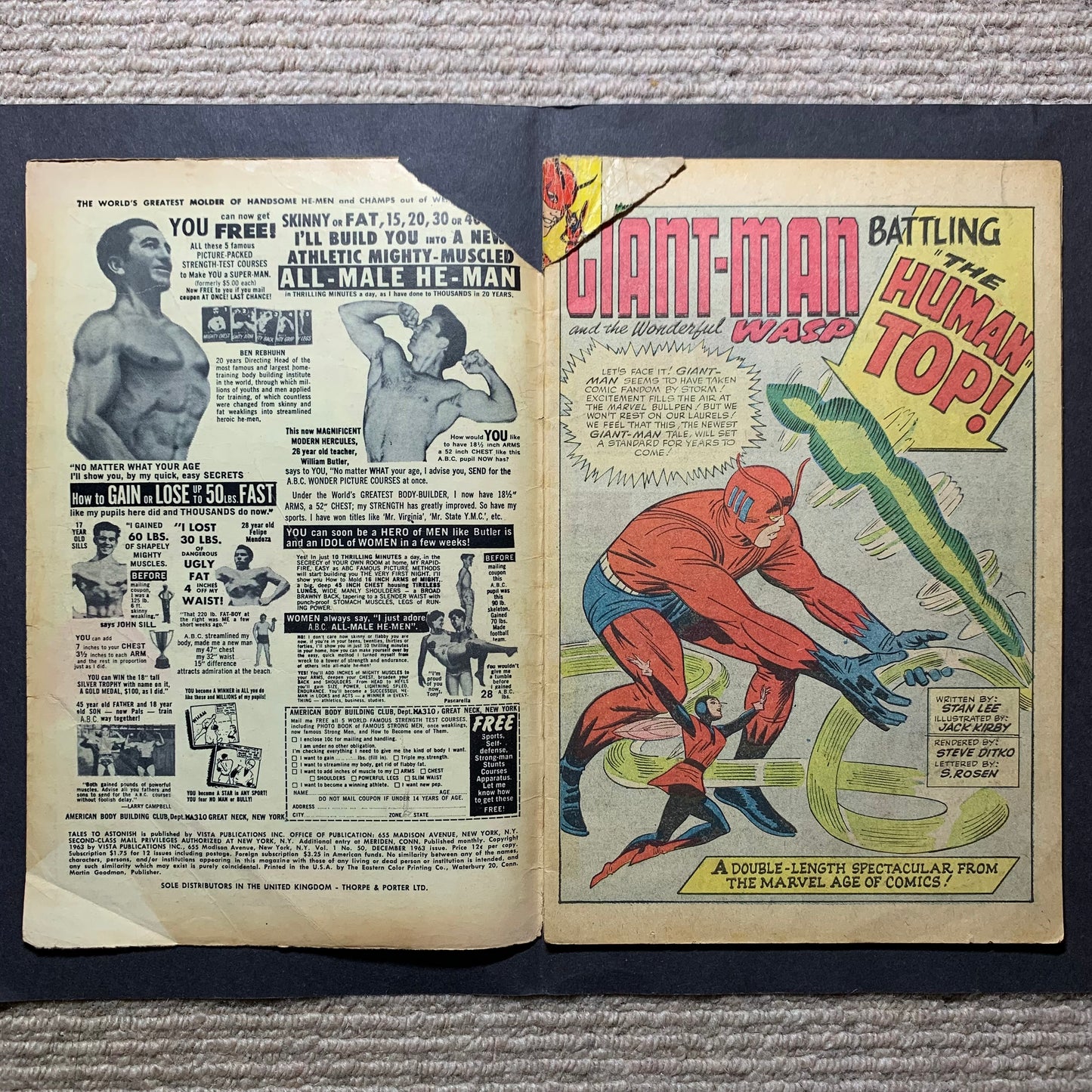 Tales to astonish 50/ silver age marvel comics 1963