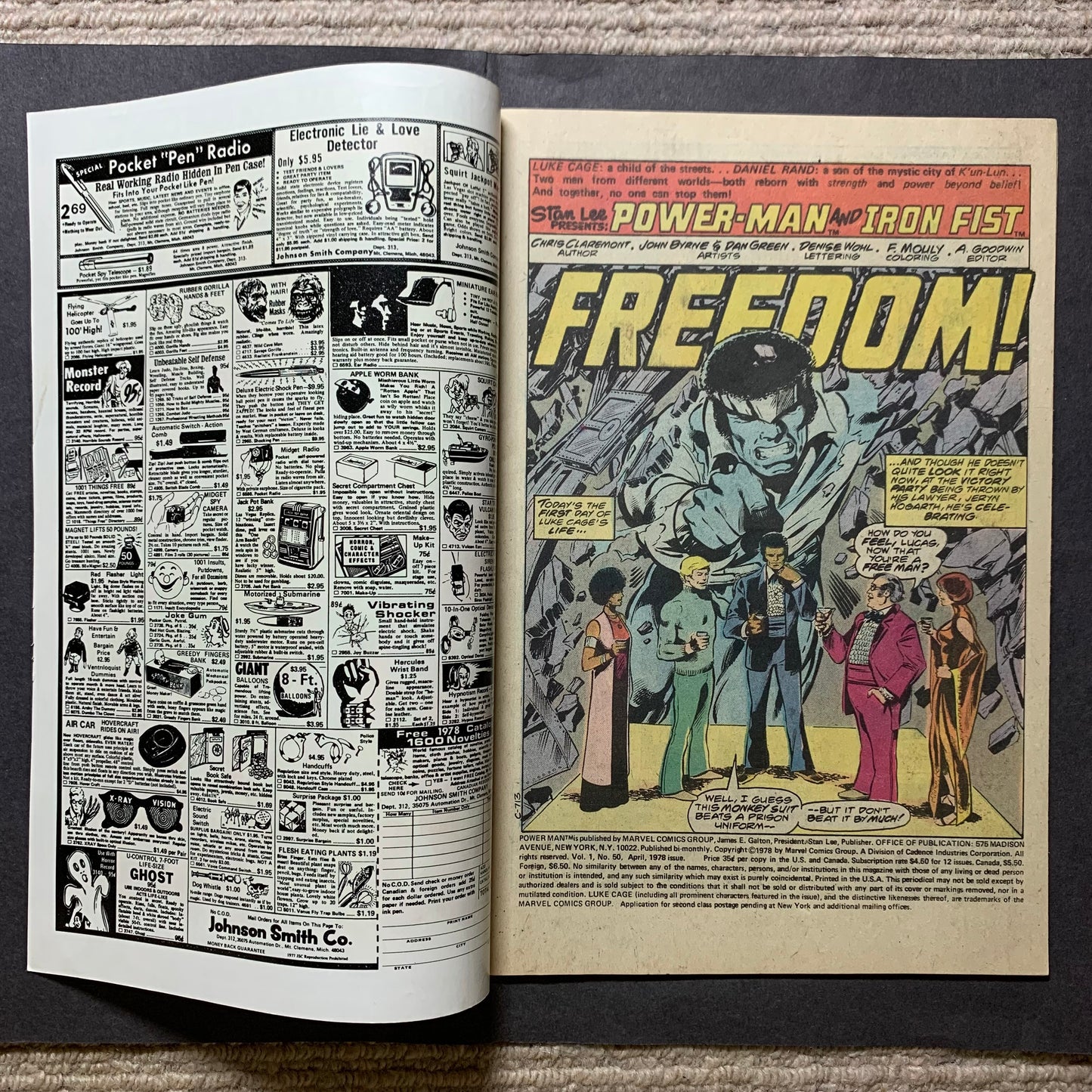 Power man and iron fist 50/ Bronze Age marvel comics 1978