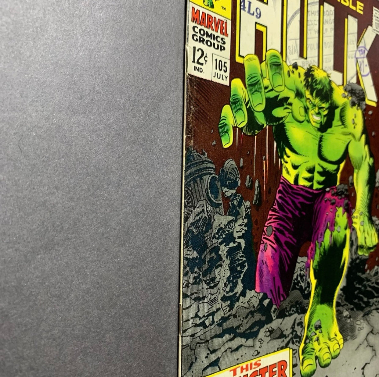 Incredible Hulk 105/ Silver Age Marvel Comics 1968