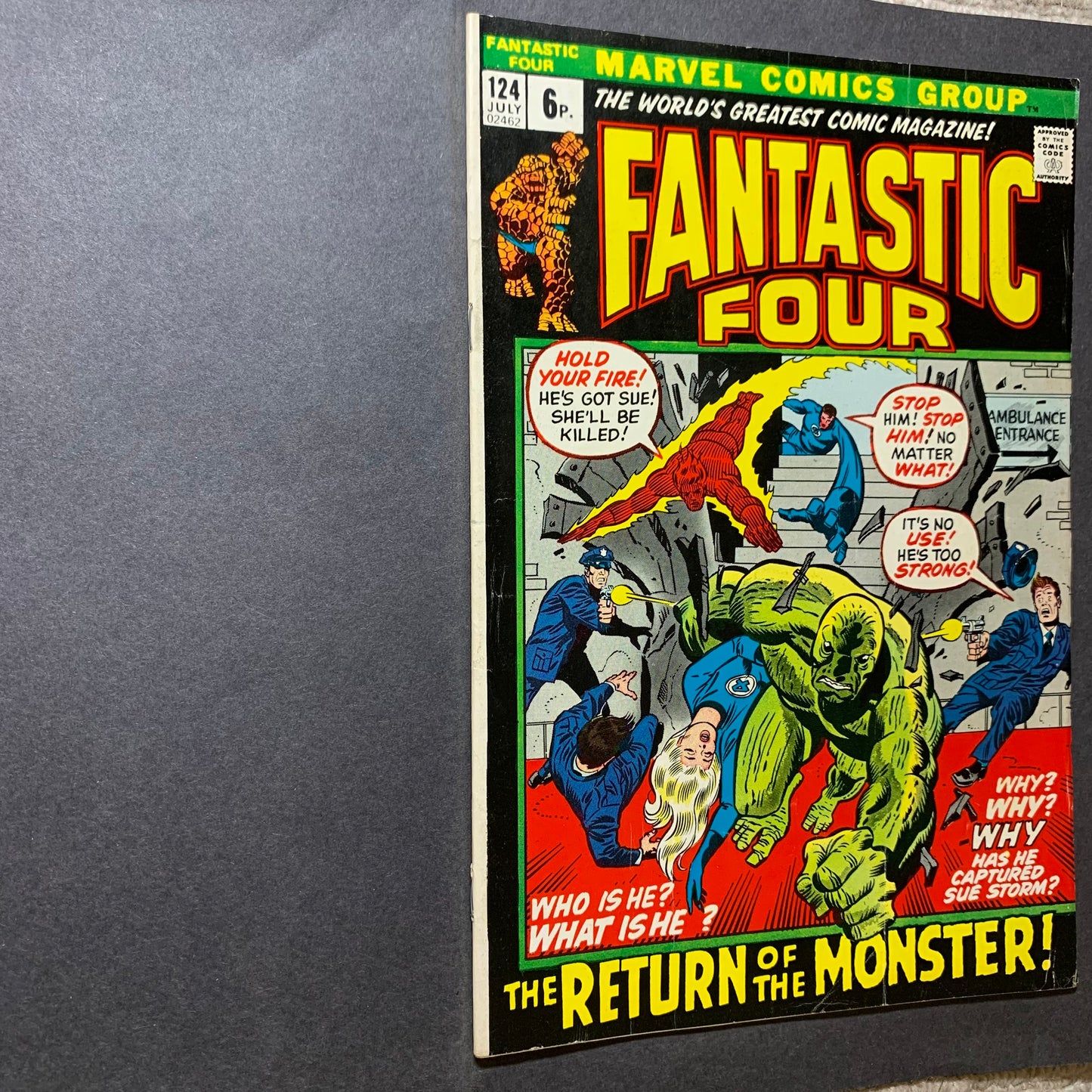 Fantastic four 124/ Bronze Age marvel comics 1972