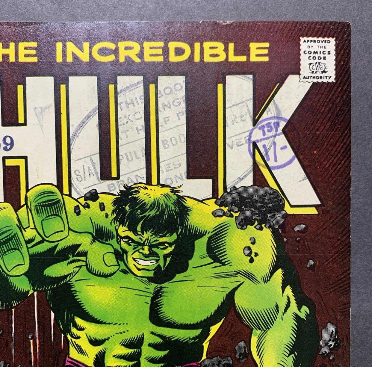 Incredible Hulk 105/ Silver Age Marvel Comics 1968