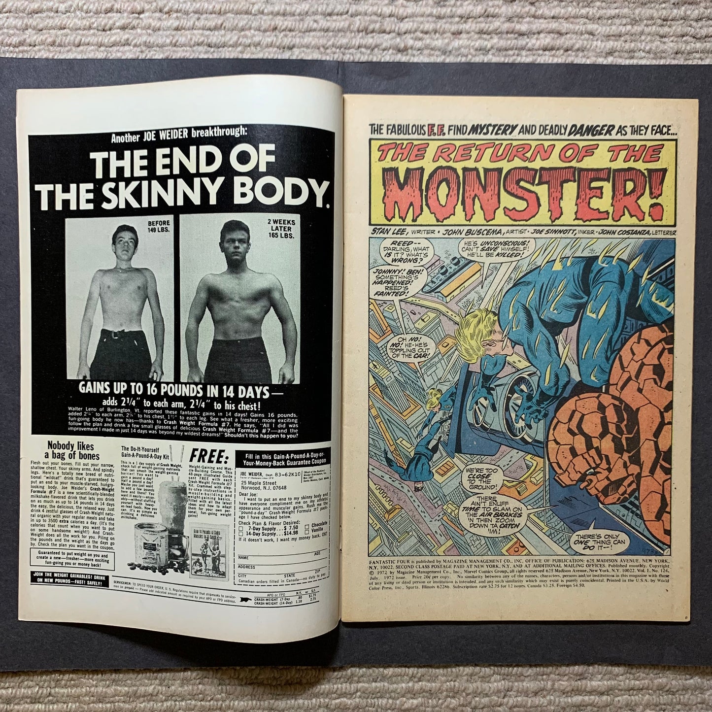 Fantastic four 124/ Bronze Age marvel comics 1972