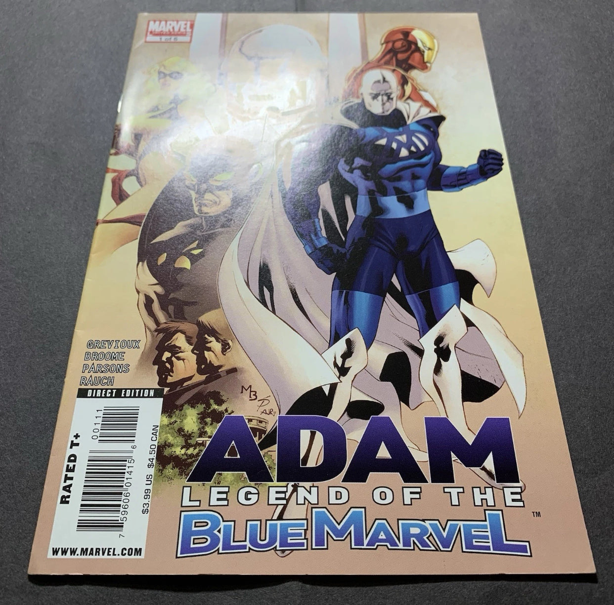 Adam Legend Of The Blue Marvel 1 And 2/ Modern Age Marvel Comics 2009