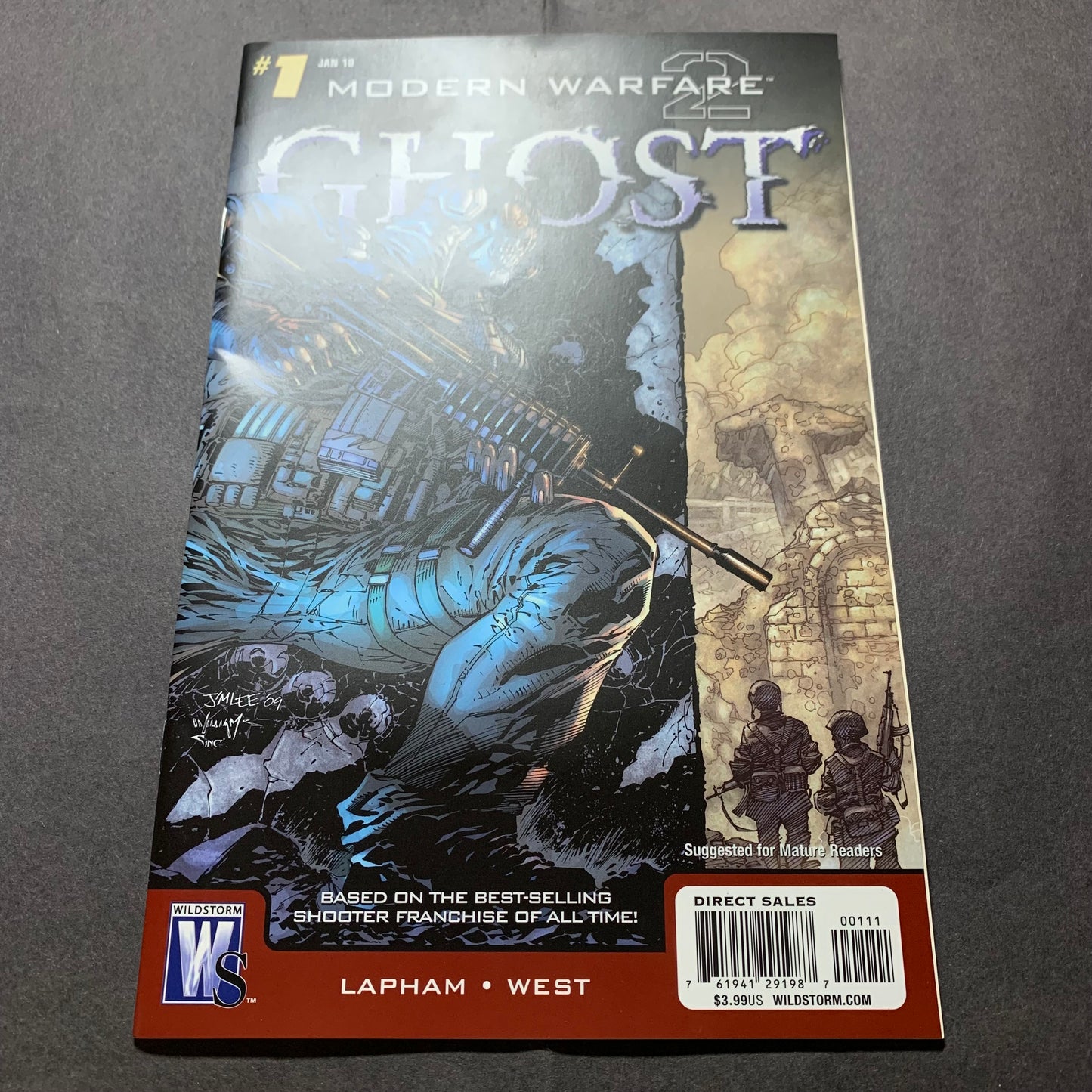 Modern Warfare 2: Ghost 1 Jim Lee Variant/ Modern Age Wildstorm Comics 2010
