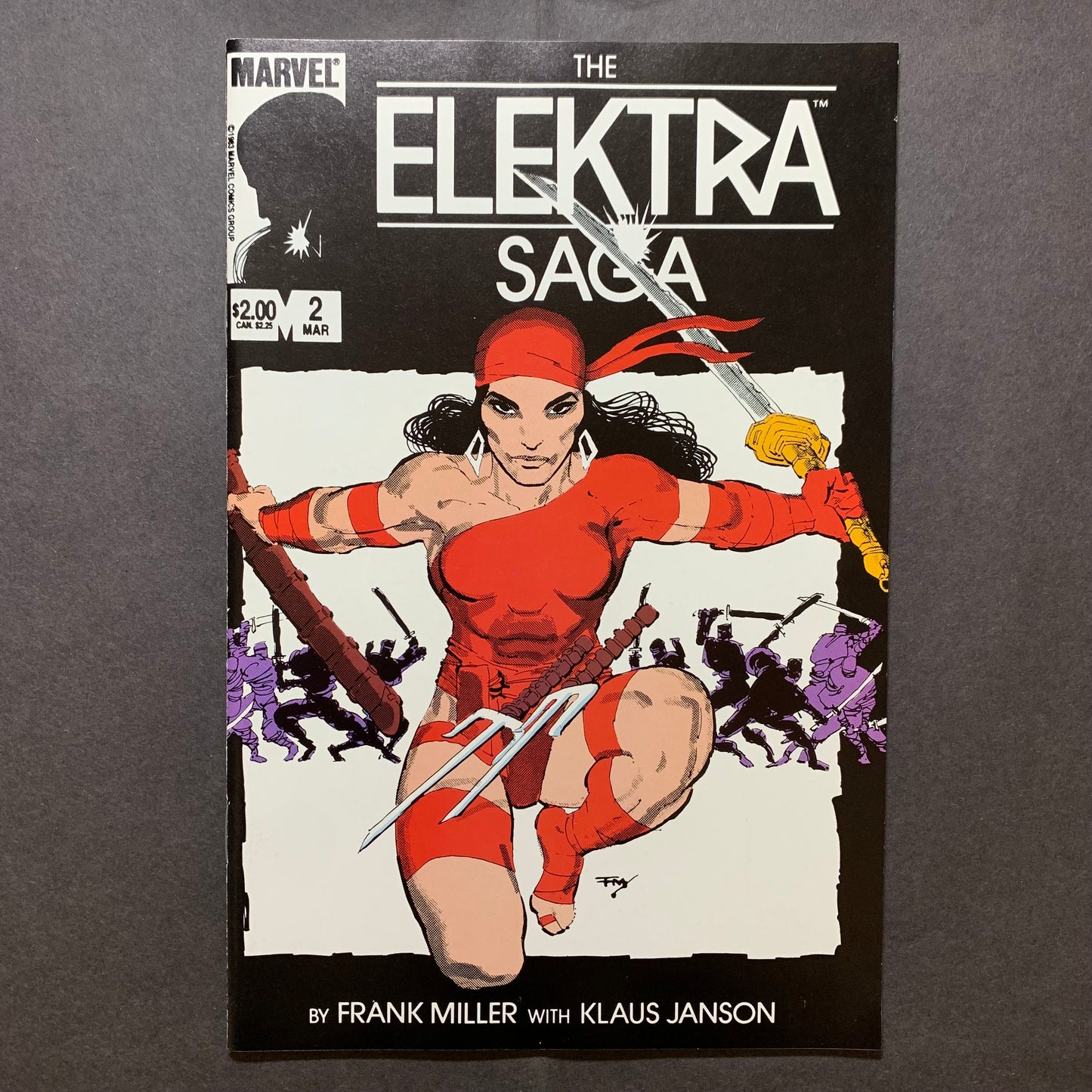 Elektra saga 1-4 full set/ copper age marvel comics 1984