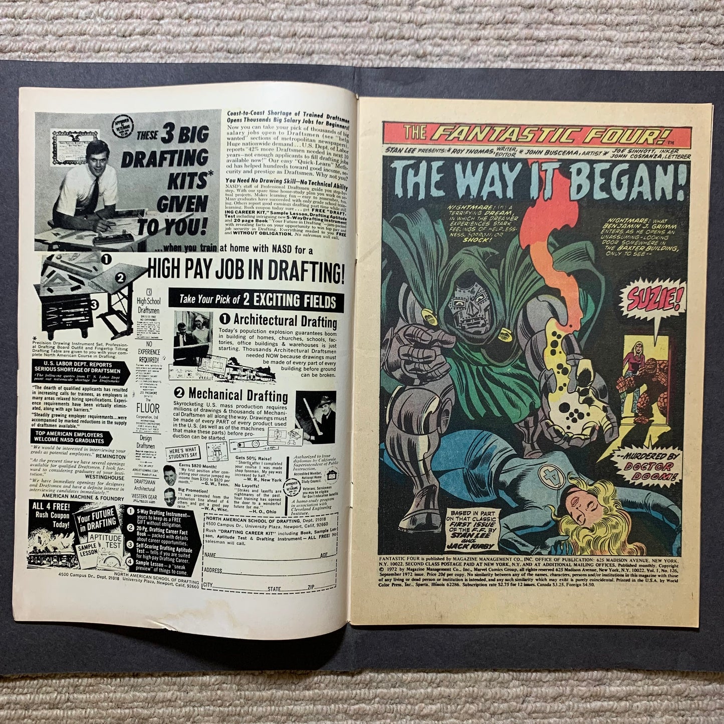Fantastic four 126/ Bronze Age marvel comics 1972