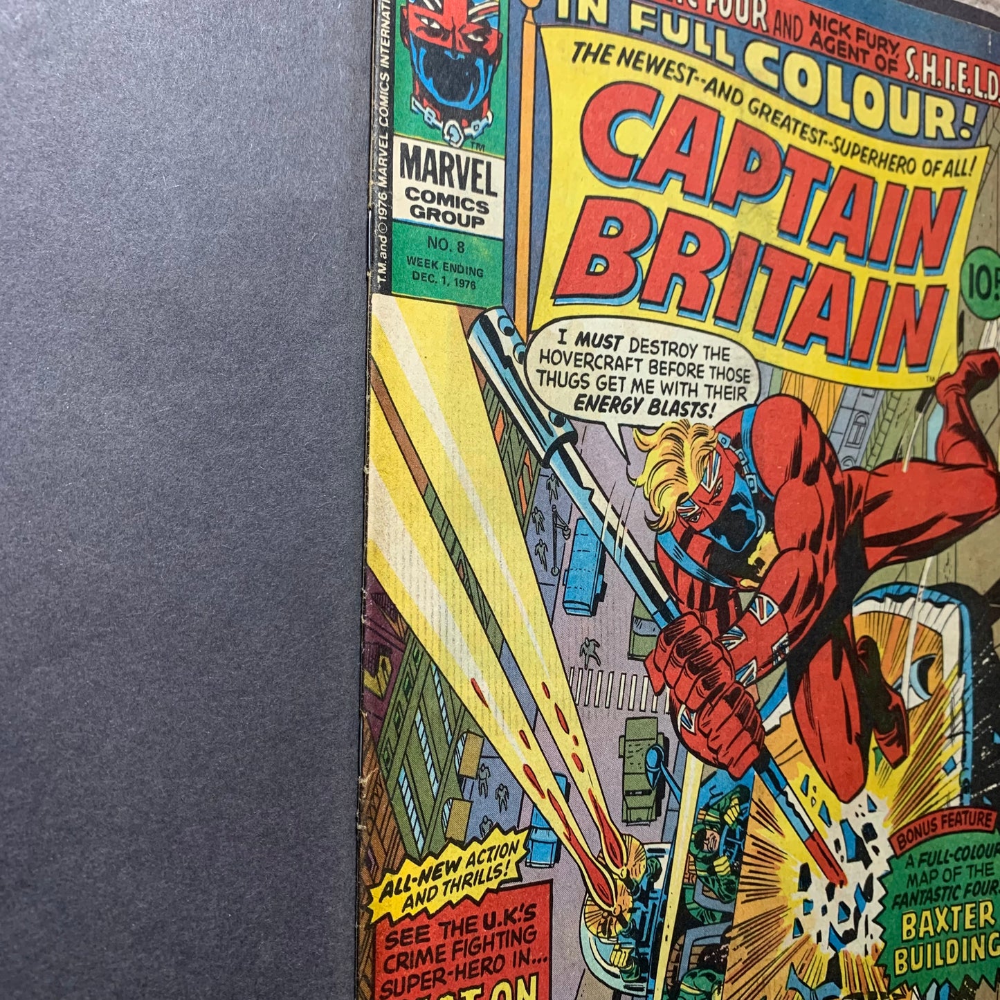 Captain Britain 8/ Bronze Age Marvel Comics 1976/ See Description