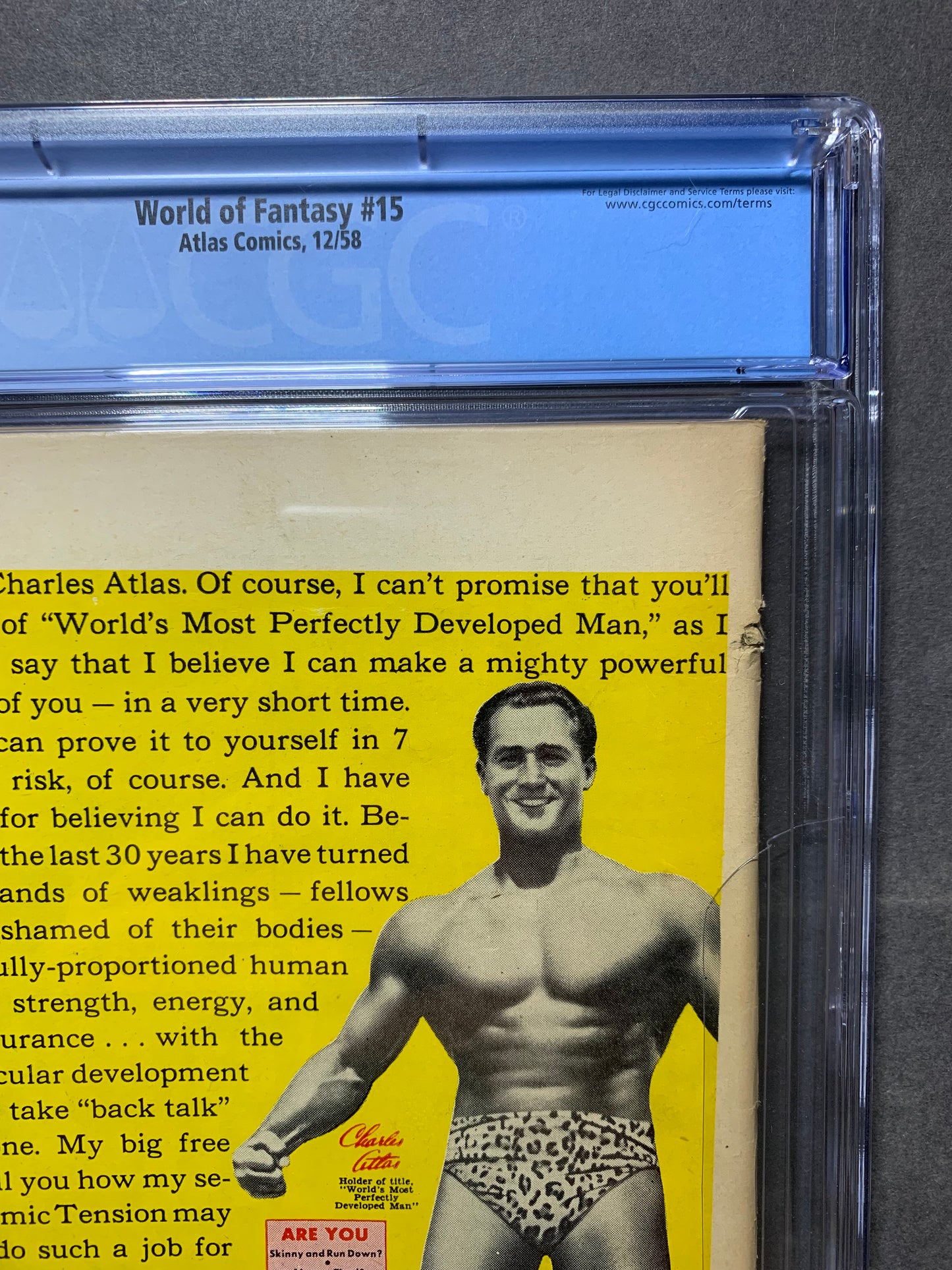 World of fantasy 15/ cgc graded 5.0/ golden age atlas (marvel) comics 1958