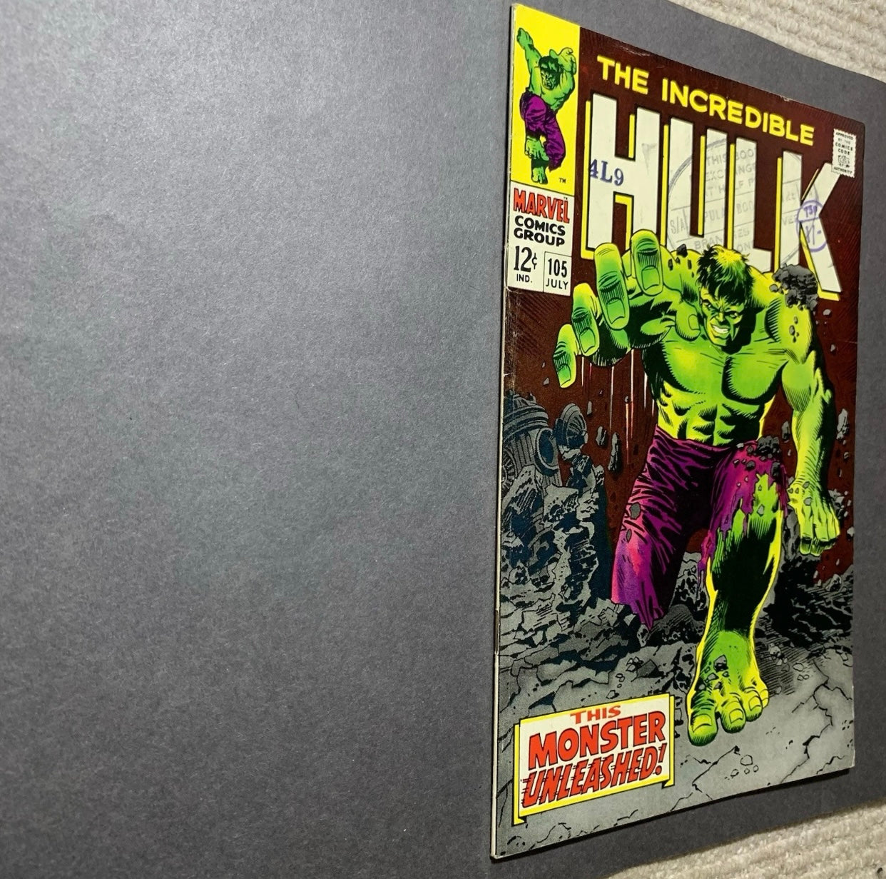Incredible Hulk 105/ Silver Age Marvel Comics 1968