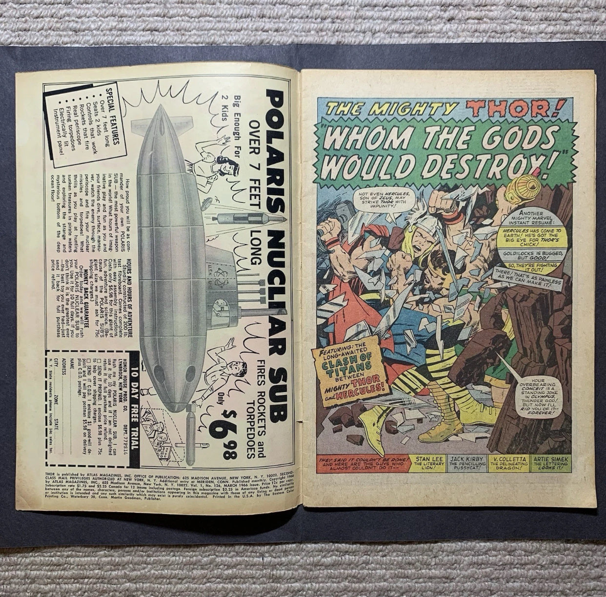 Thor 126/ Silver Age Marvel Comics 1966