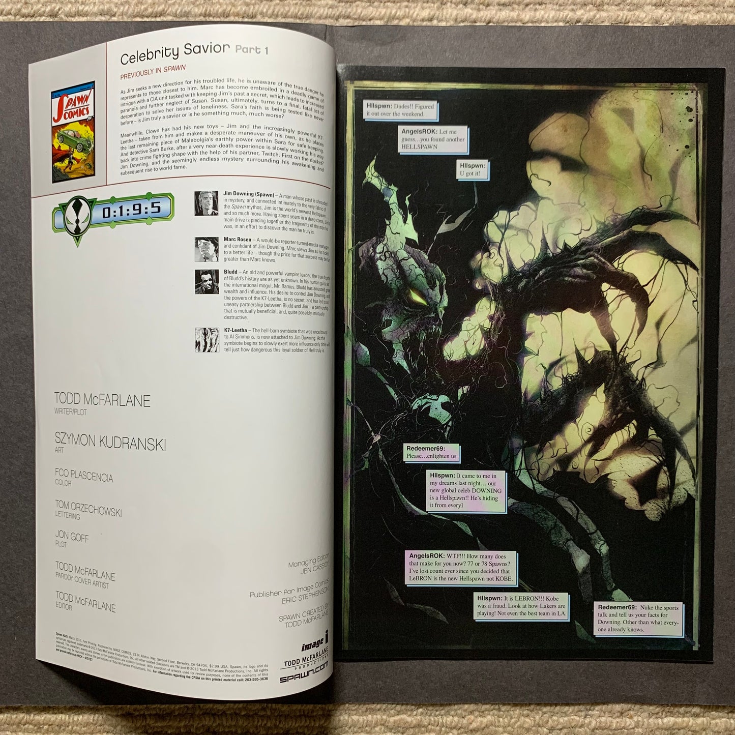 Spawn 229/ modern age image comics 2013