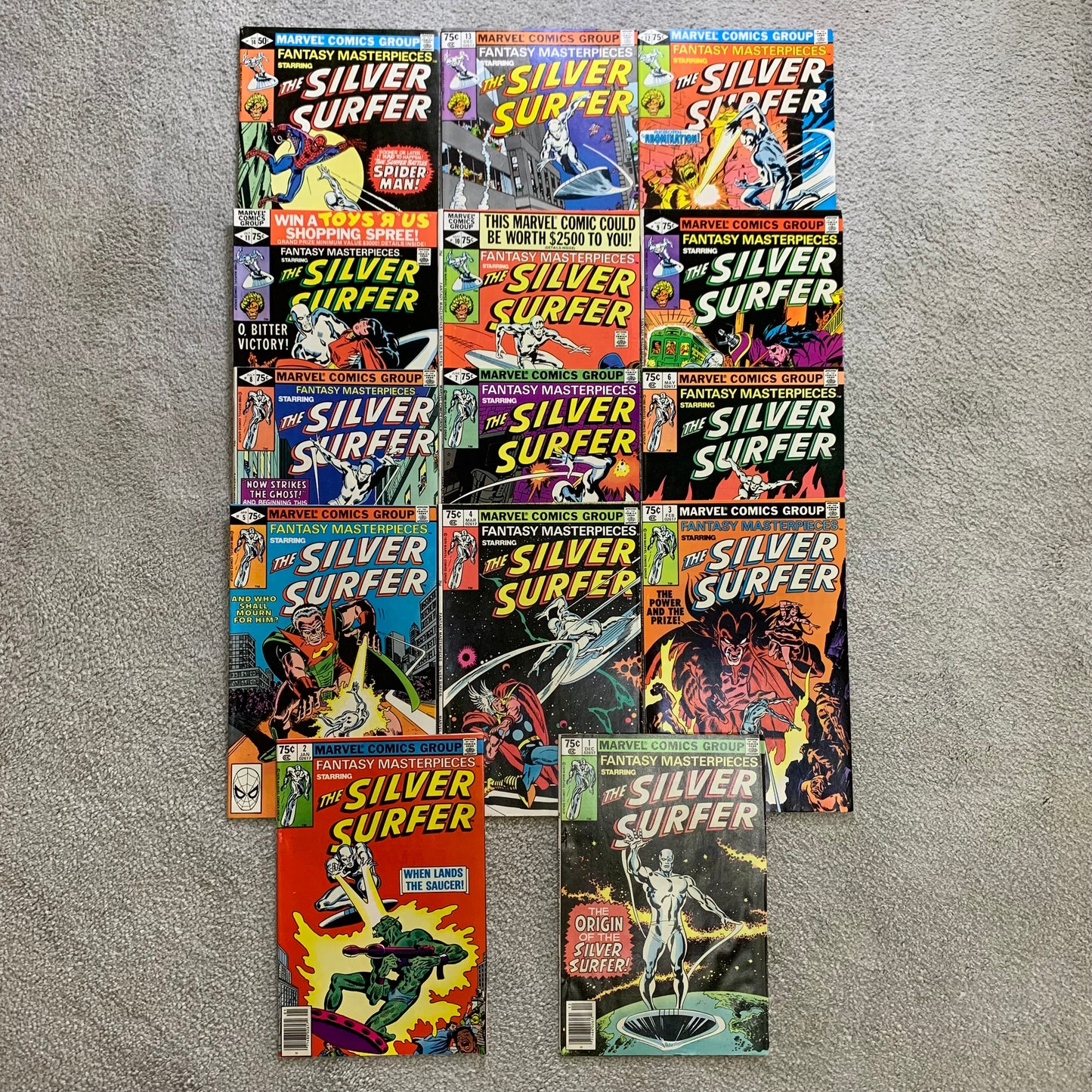Fantasy masterpieces 1-14 full set/ Bronze Age marvel comics 1979