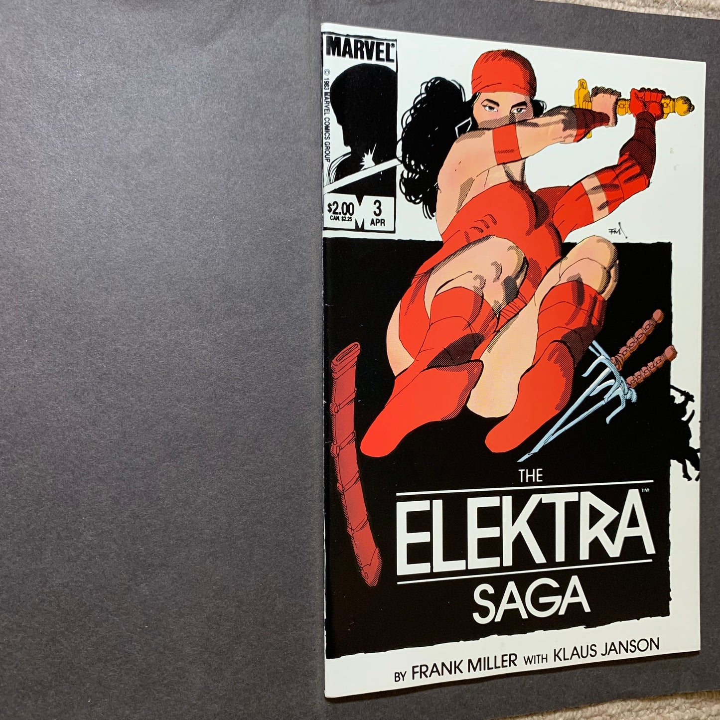 Elektra saga 1-4 full set/ copper age marvel comics 1984
