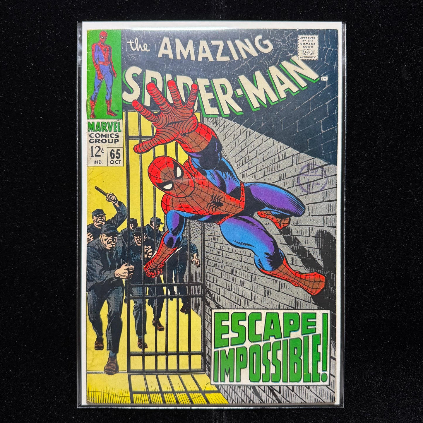 Amazing Spider-Man 65 - Stunning Romita Sr Cover - Silver Age Marvel Comics 1965