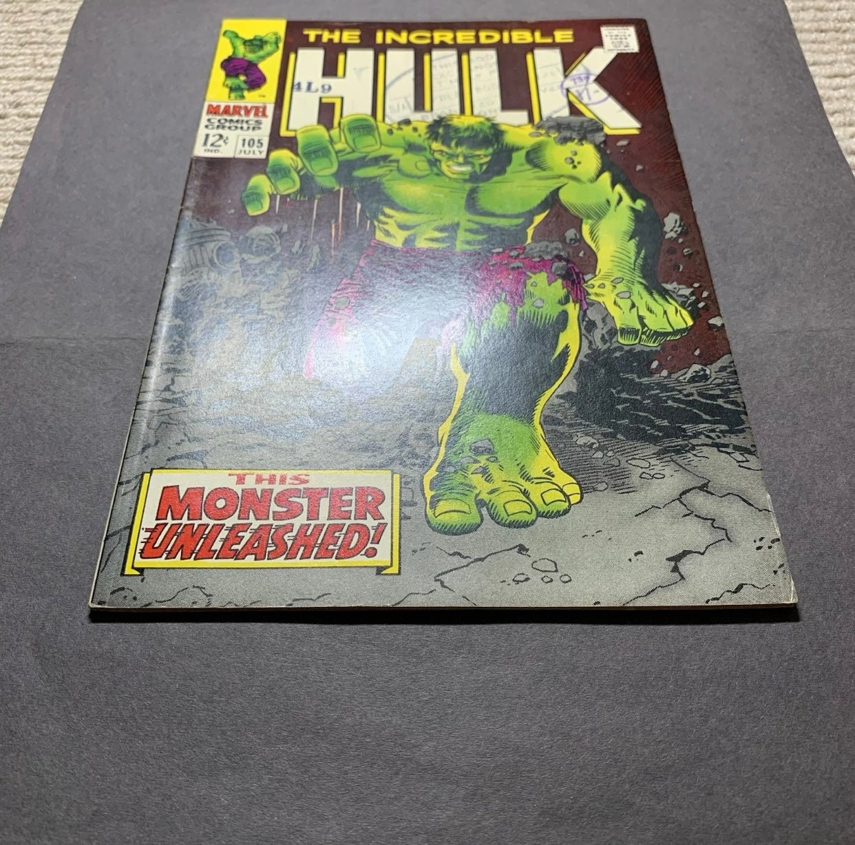 Incredible Hulk 105/ Silver Age Marvel Comics 1968