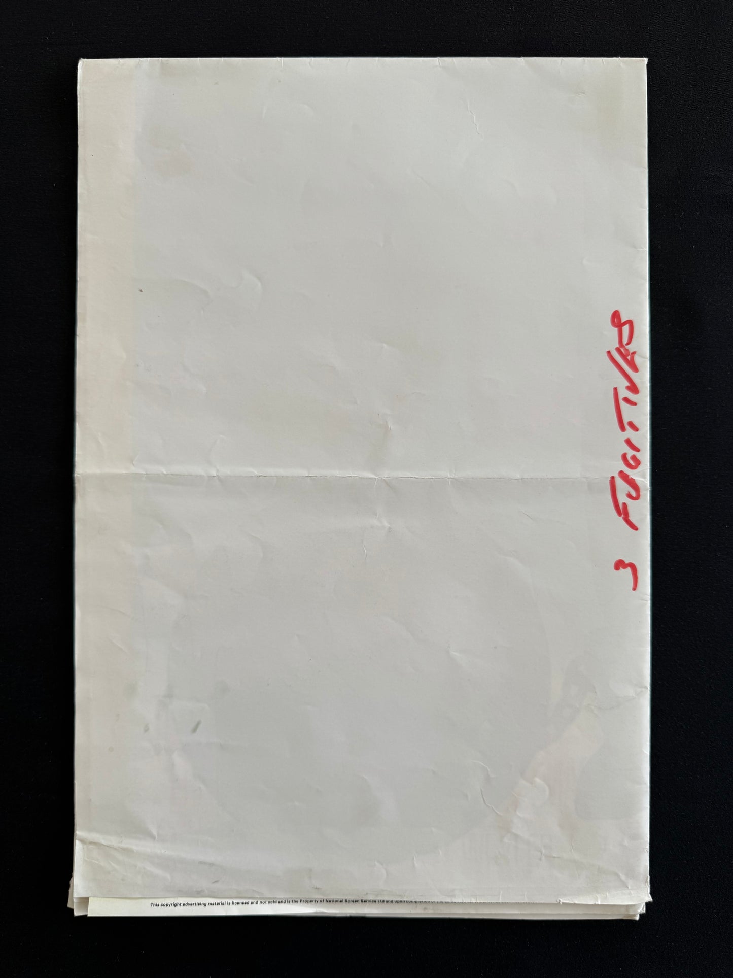 Three Fugitives 1989 - Original UK Quad Cinema Poster - Nick Nolte - Folded