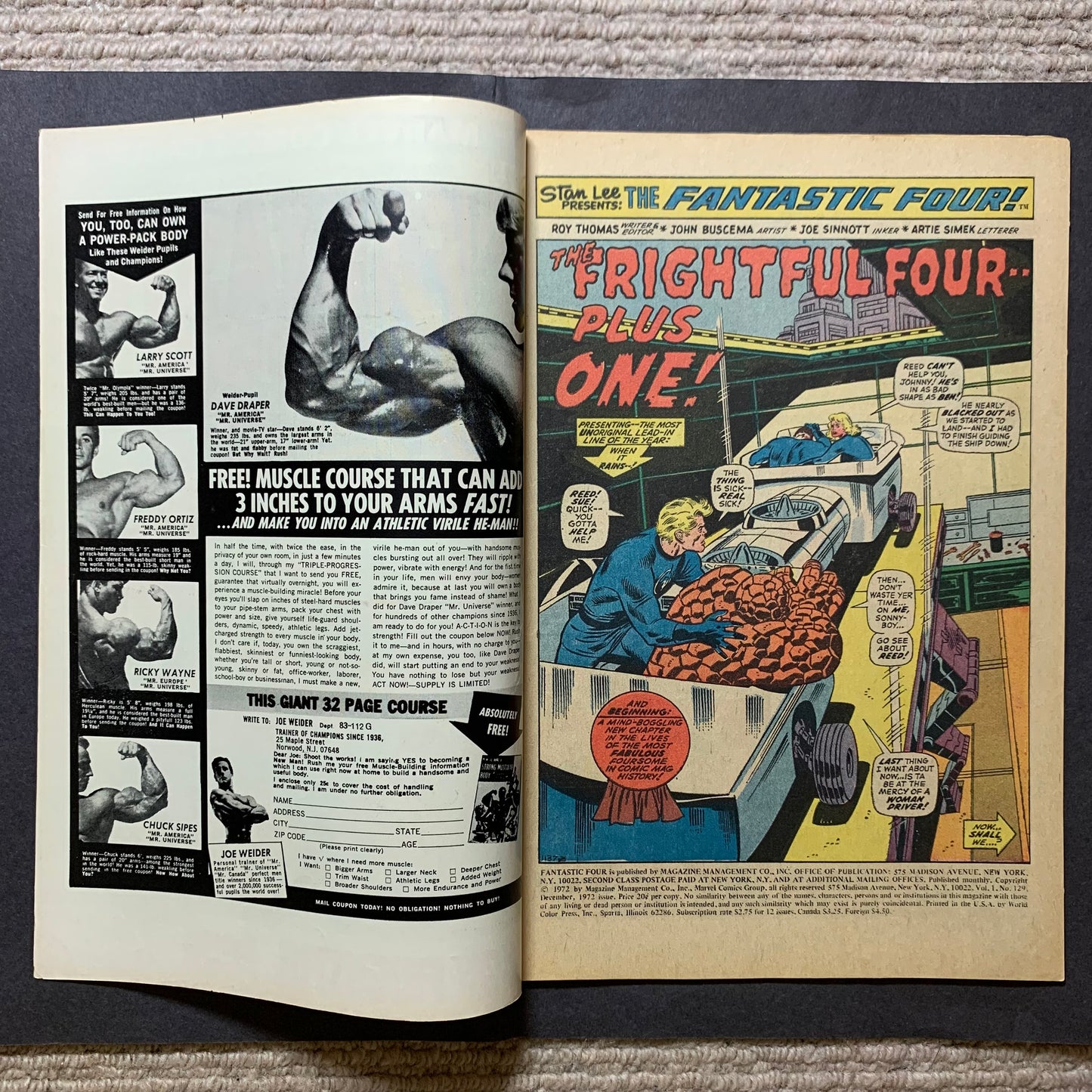 Fantastic four 129/ Bronze Age marvel comics 1972