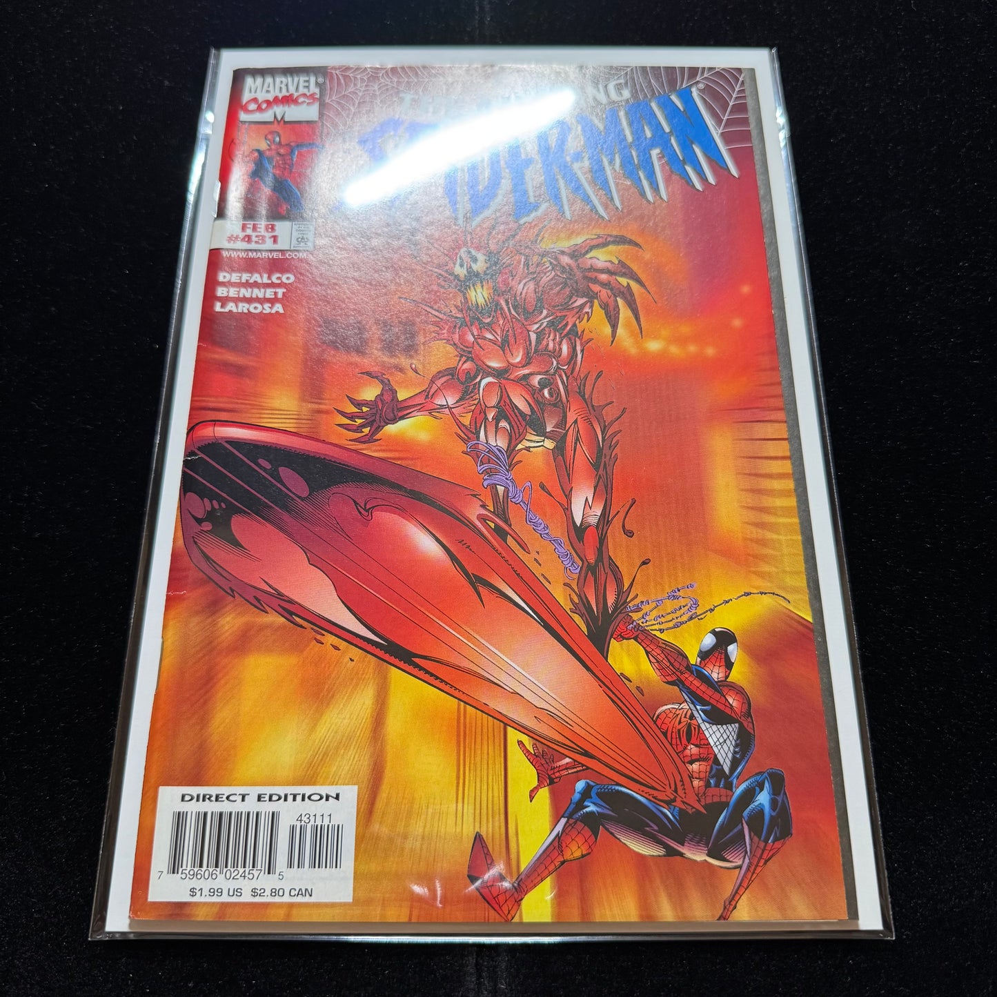Amazing Spider-Man 431 - 1st Cover & 2nd App Of Carnage Cosmic - Modern Age 1998