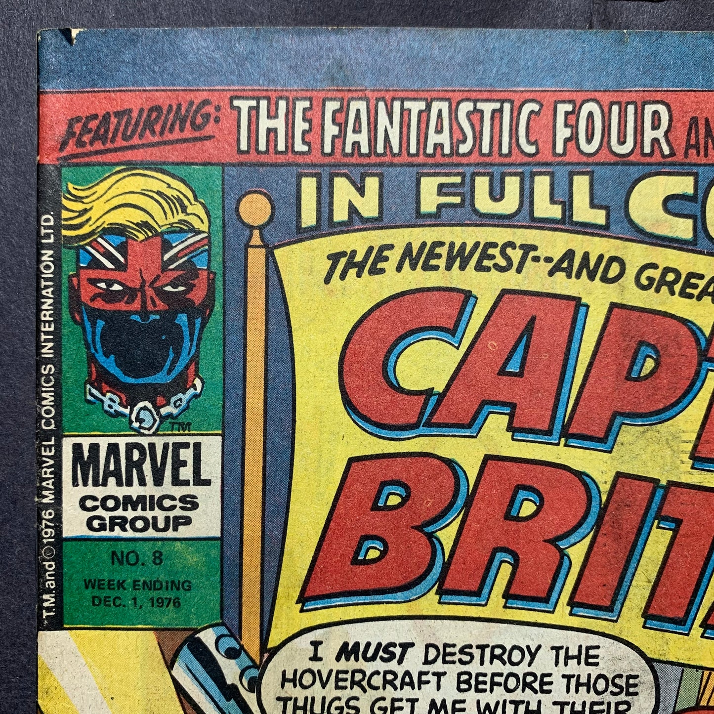 Captain Britain 8/ Bronze Age Marvel Comics 1976/ See Description