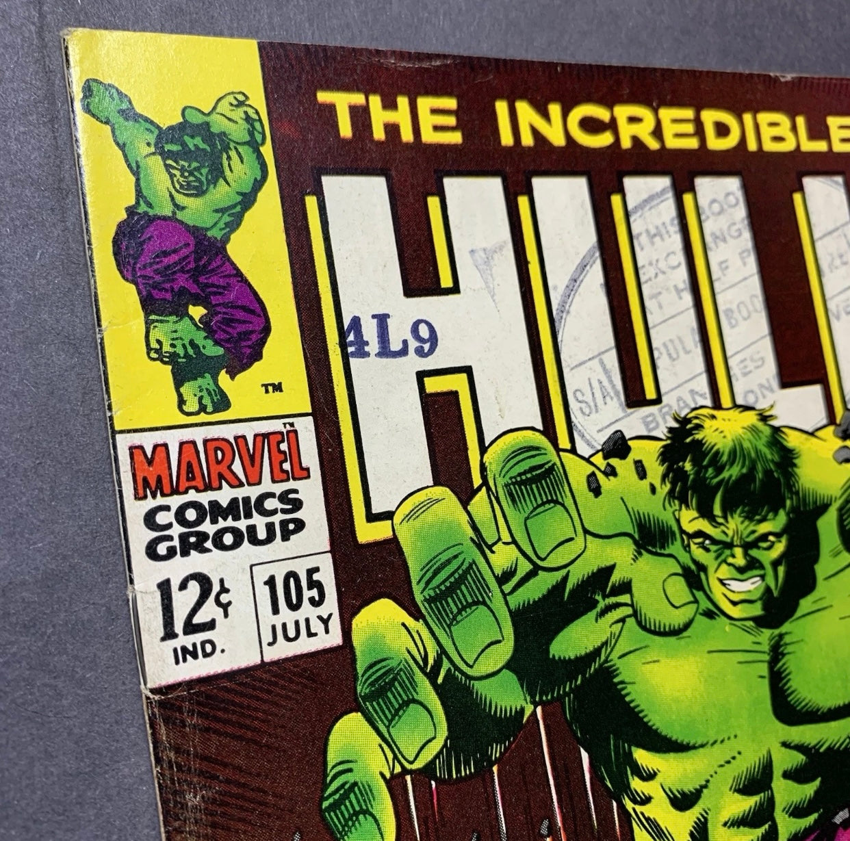 Incredible Hulk 105/ Silver Age Marvel Comics 1968