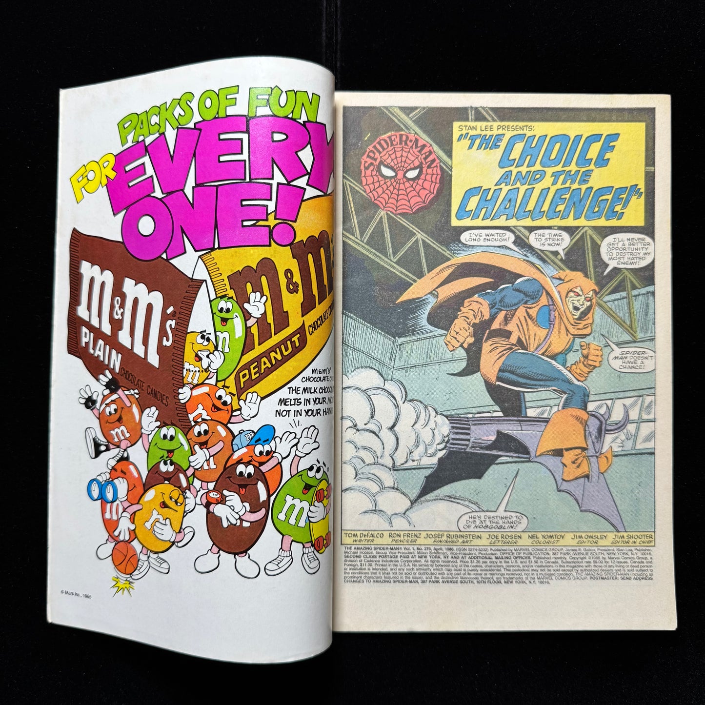 Amazing Spider-Man 275 - Origin Of Spider-Man Retold - Copper Age Marvel 1986