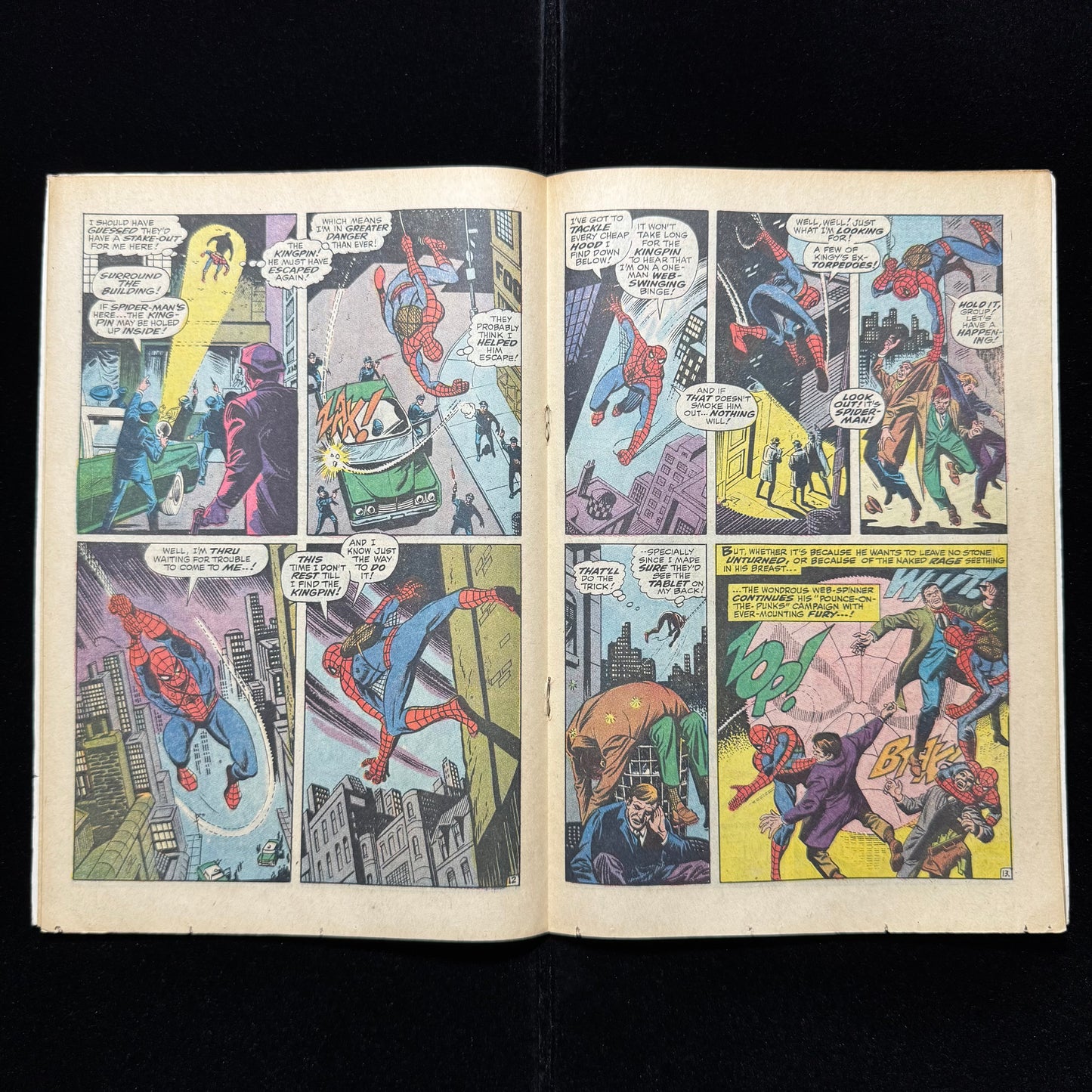 Amazing Spider-Man 70 - 1st Cameo App Of Vanessa Fisk - Silver Age Marvel 1969