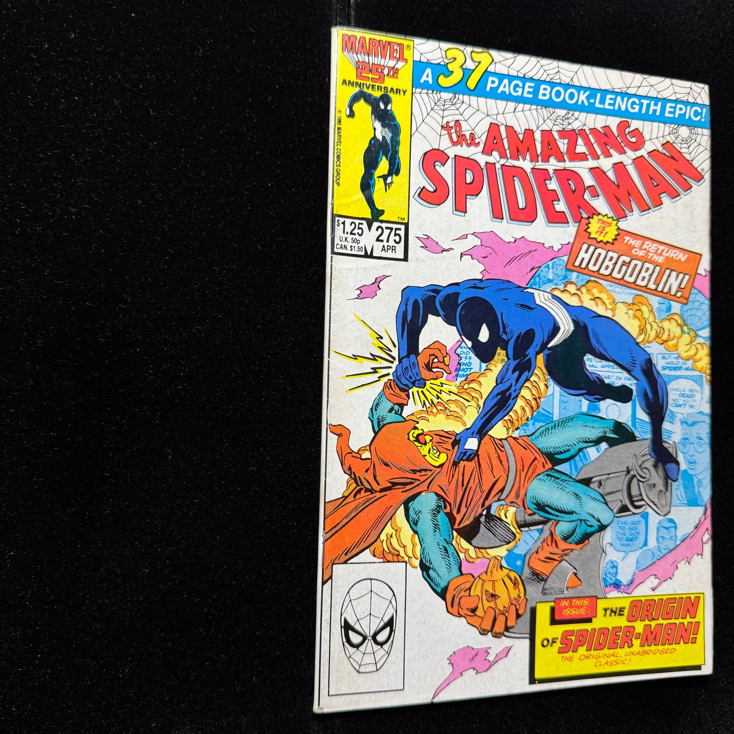Amazing Spider-Man 275 - Origin Of Spider-Man Retold - Copper Age Marvel 1986