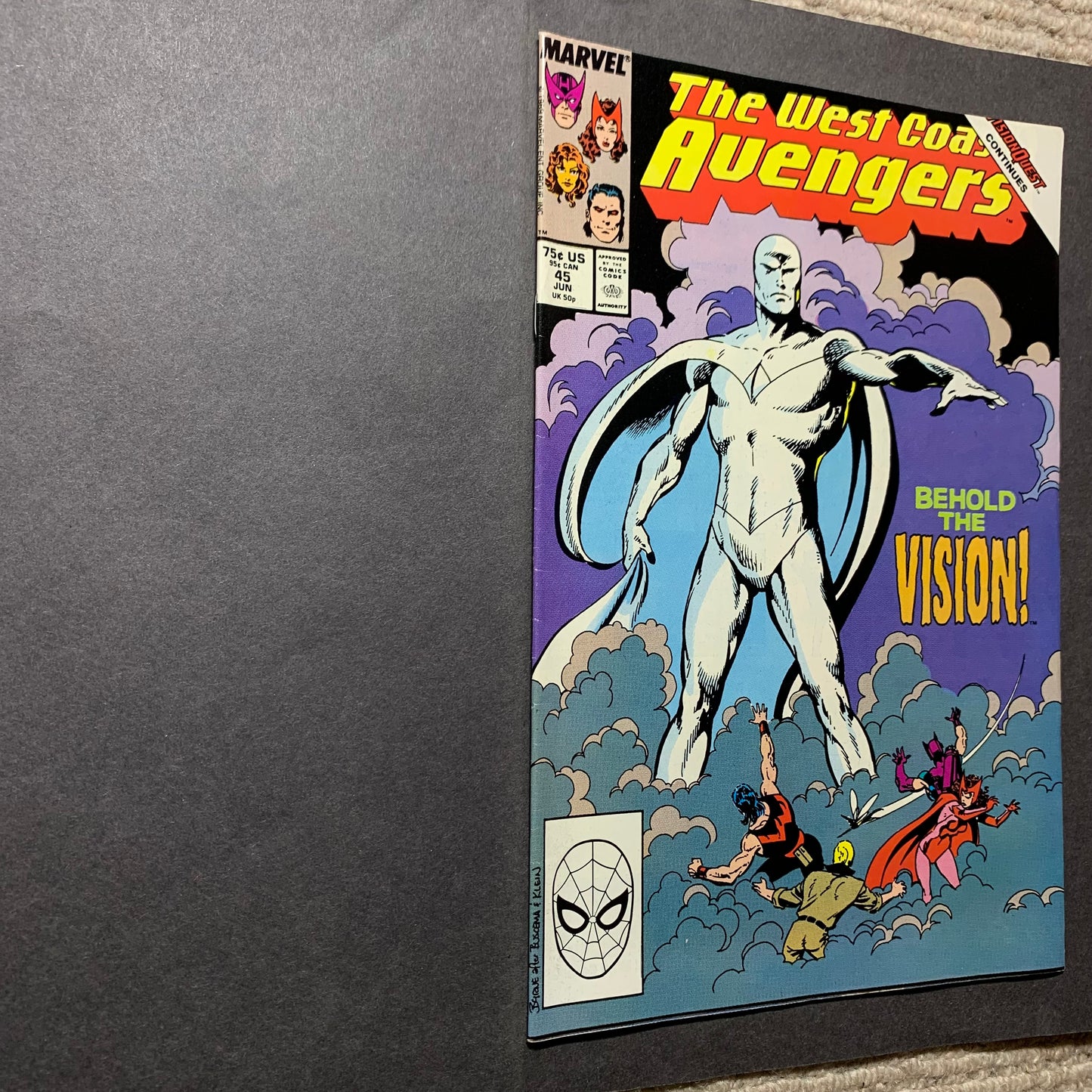 West Coast Avengers 45/ Copper Age Marvel Comics 1989