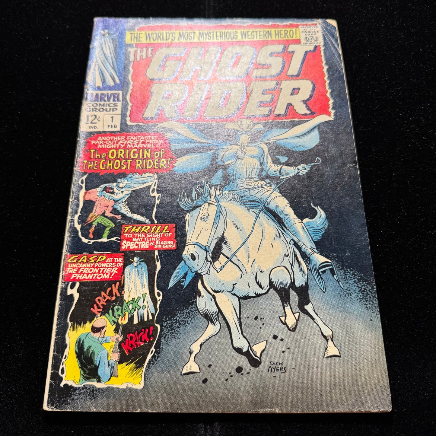 Ghost Rider 1 - 1st App Of Carter Slade Ghost Rider - Silver Age Marvel 1967